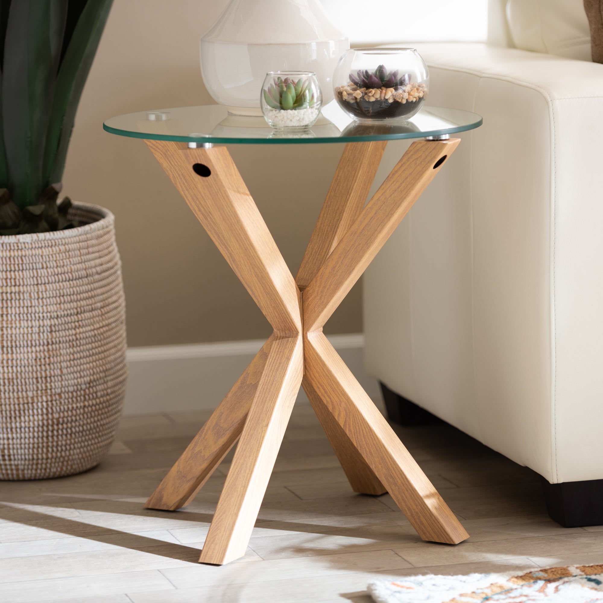 Lida Modern End Table-End Table-Baxton Studio - WI-Wall2Wall Furnishings