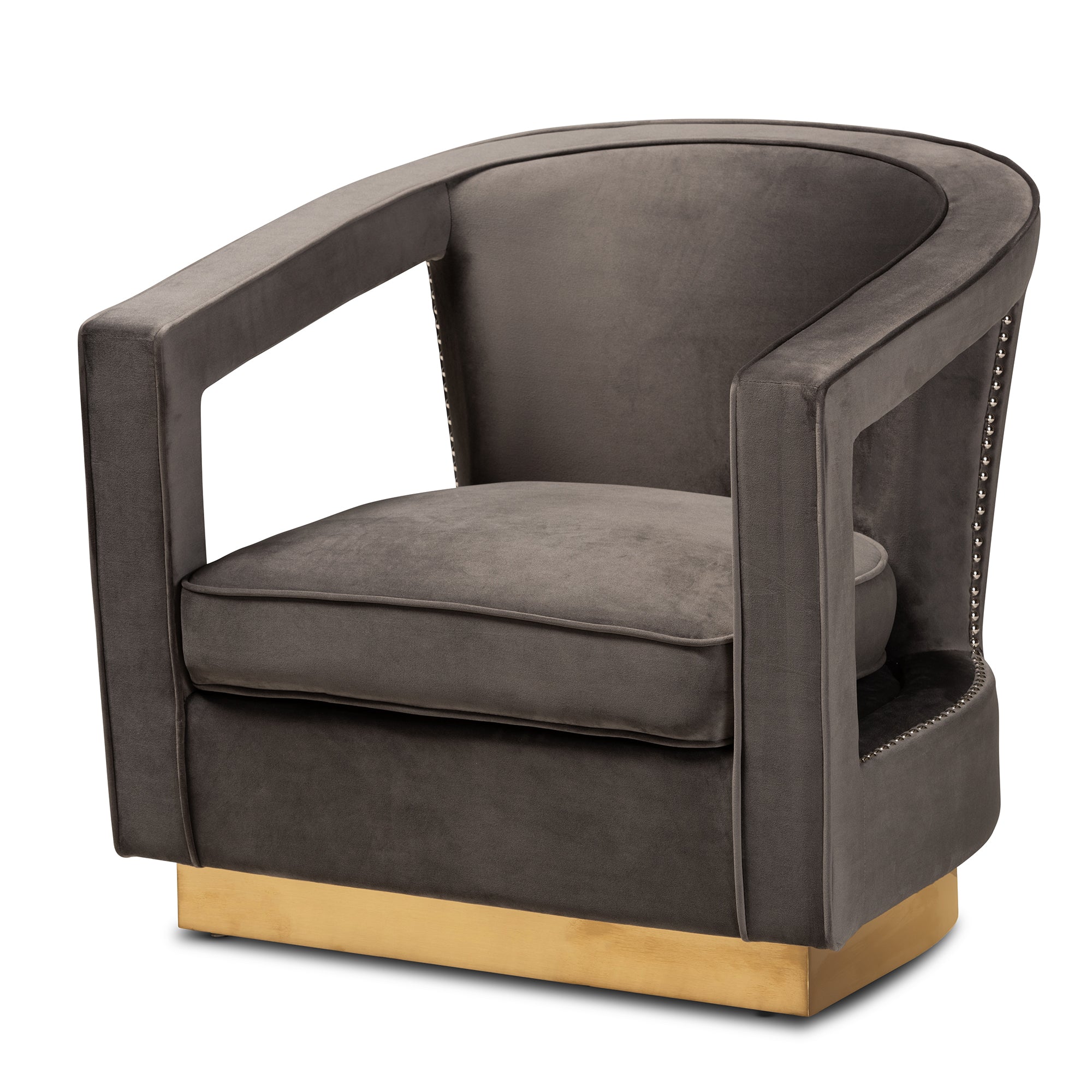Neville Glamour Chair-Chair-Baxton Studio - WI-Wall2Wall Furnishings