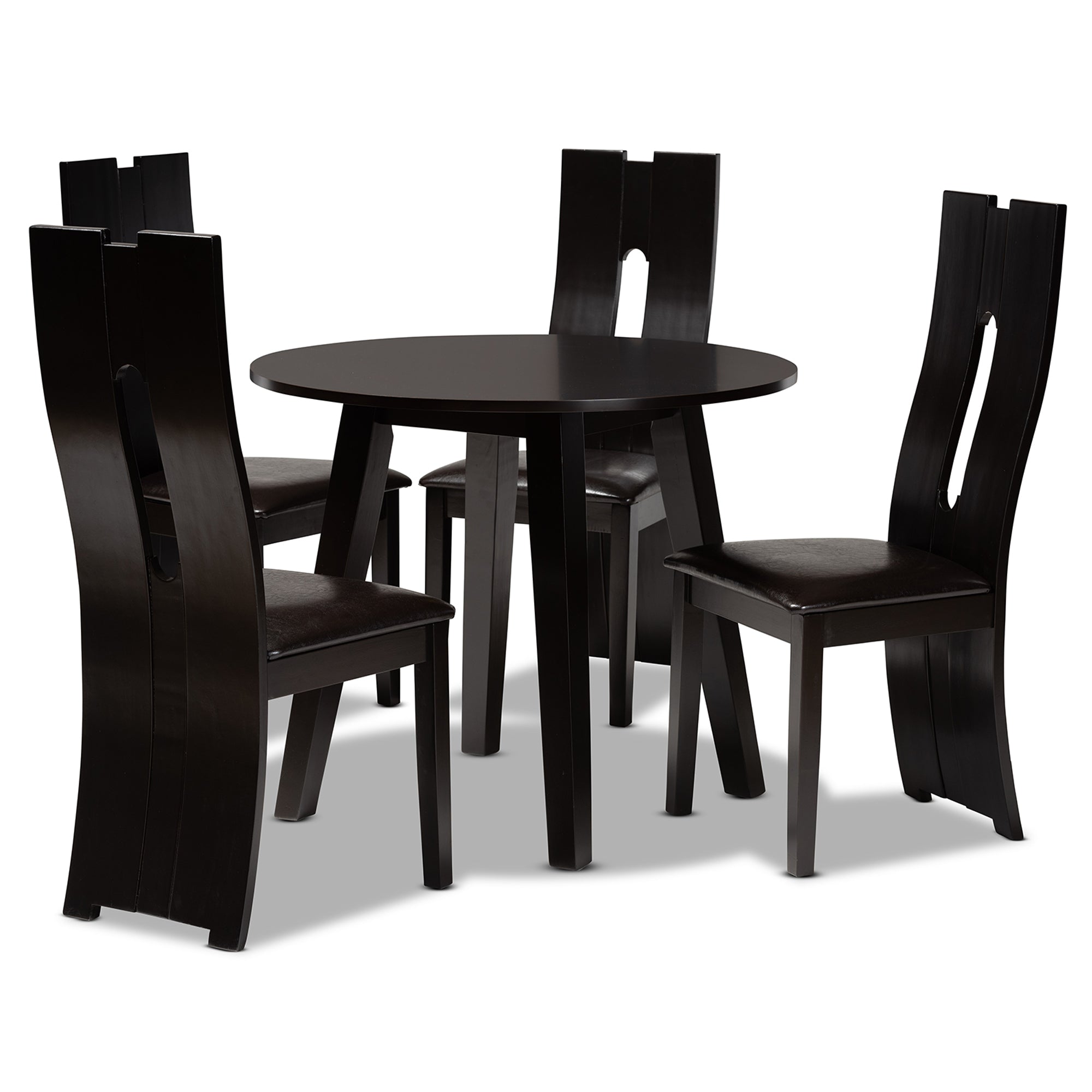 Torin Modern Table & Dining Chairs 5-Piece-Dining Set-Baxton Studio - WI-Wall2Wall Furnishings