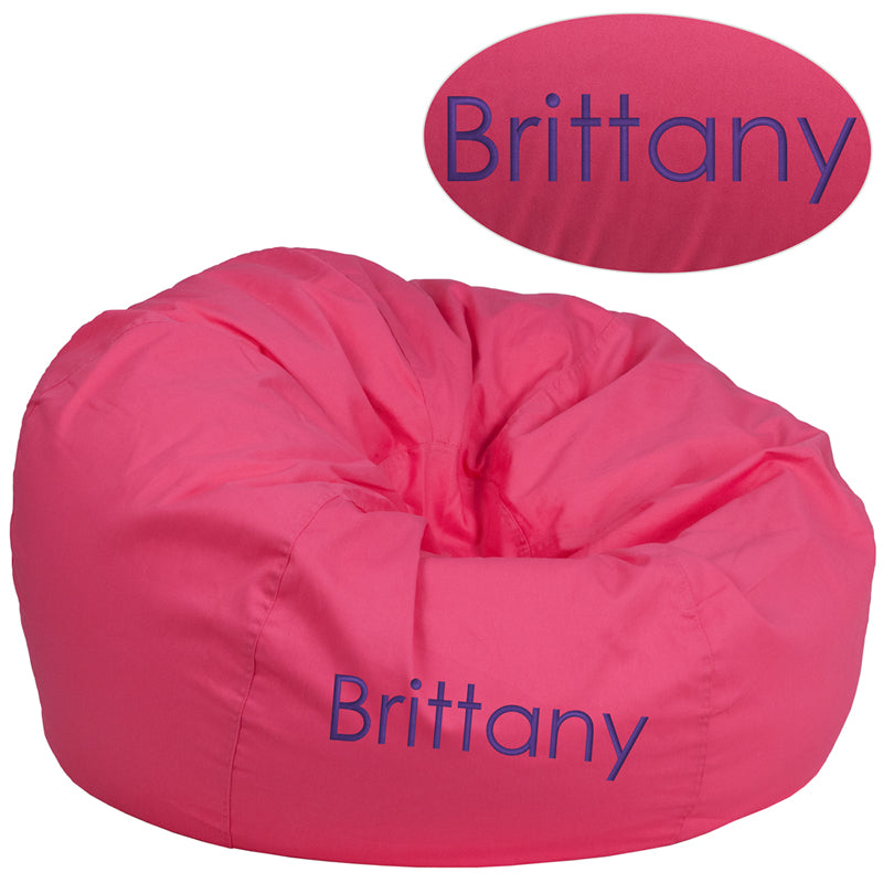 Personalized Oversized Bean Bag Chair for Kids and Adults-Oversized Bean Bag-Flash Furniture-Wall2Wall Furnishings
