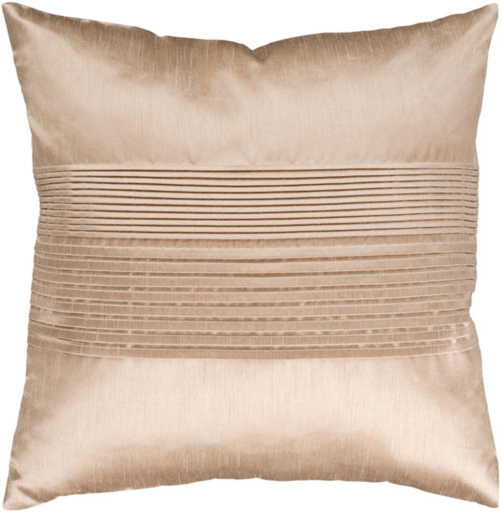 Solid Pleated Pillow 2-Pillow Cover-Livabliss-Wall2Wall Furnishings