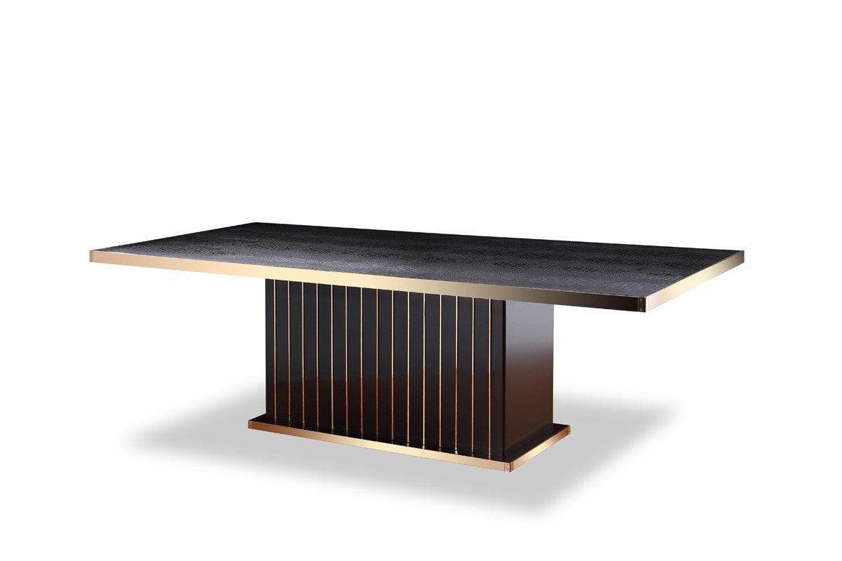 AX Talin Modern Crocodile Rosegold Dining Table