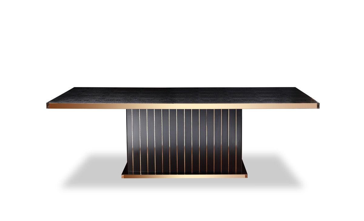 AX Talin Modern Crocodile Rosegold Dining Table
