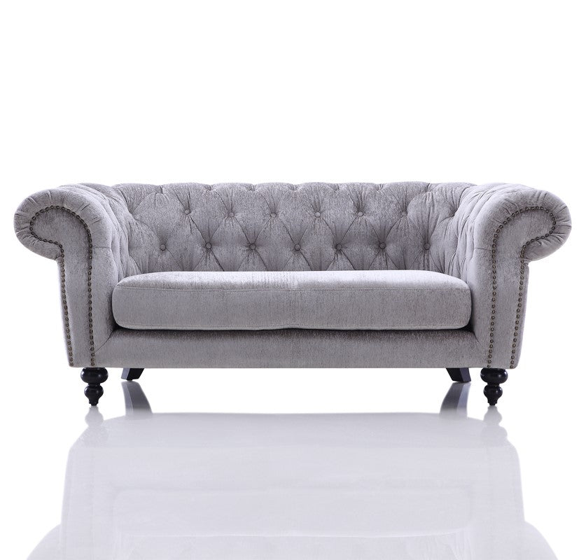 Alexandrina Tufted Velvet Loveseat