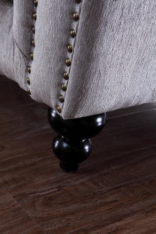Alexandrina Tufted Velvet Loveseat