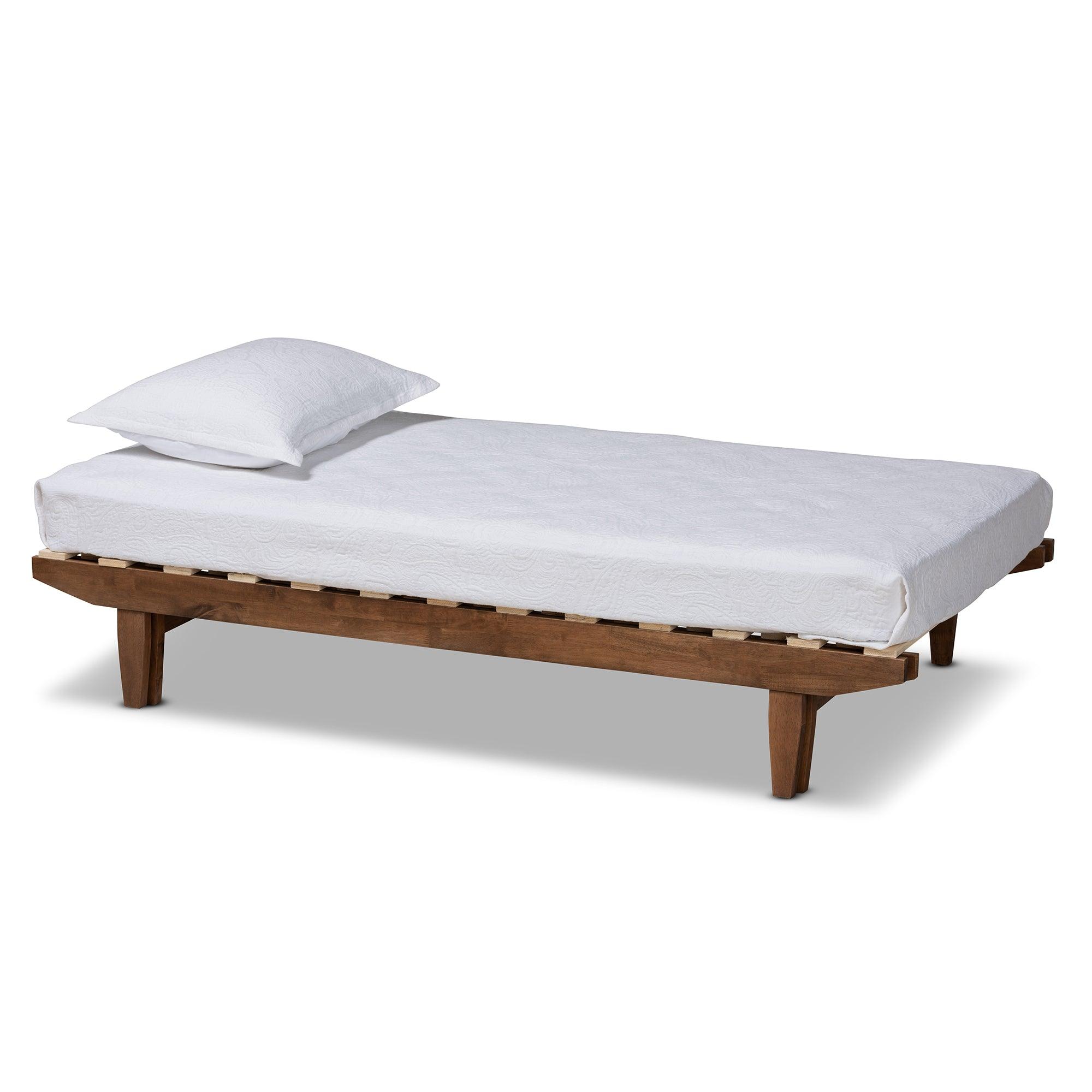 Hiro Modern and Contemporary Finished Wood Expandable to Bed Frame