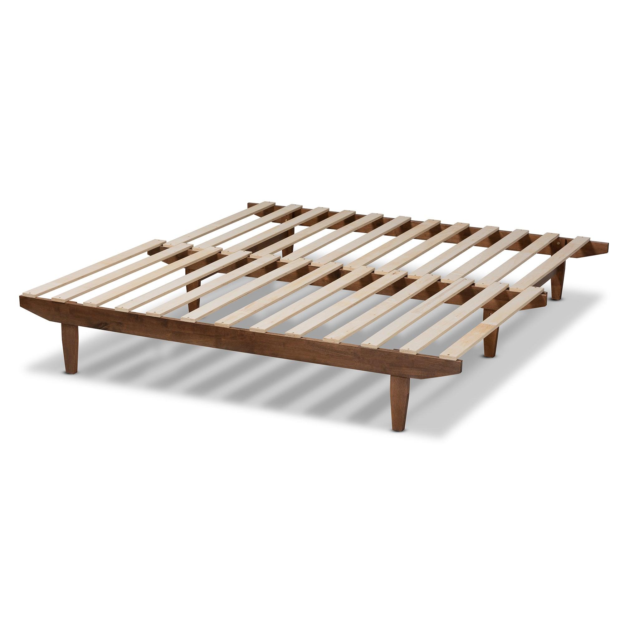 Hiro Modern and Contemporary Finished Wood Expandable to Bed Frame