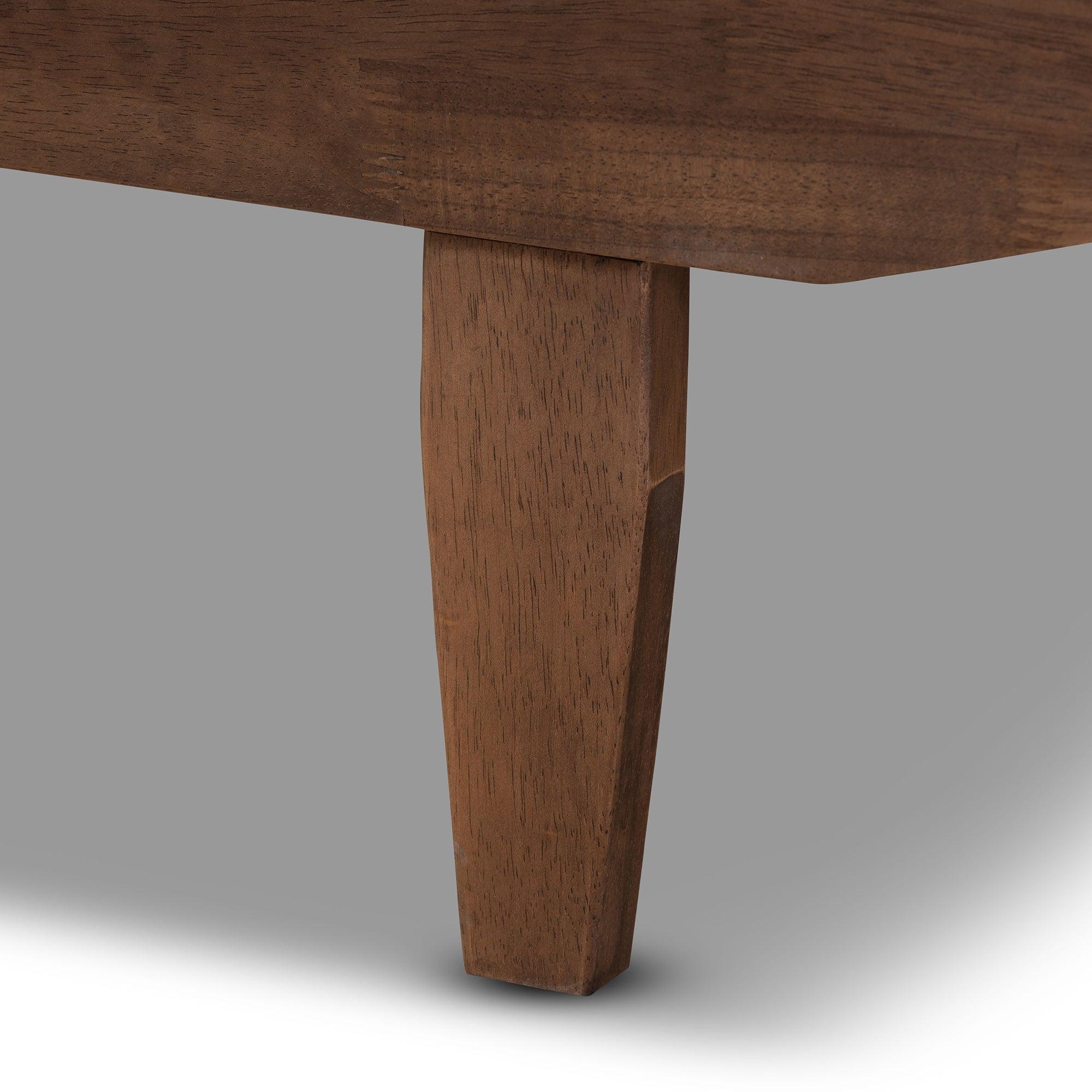 Hiro Modern and Contemporary Finished Wood Expandable to Bed Frame