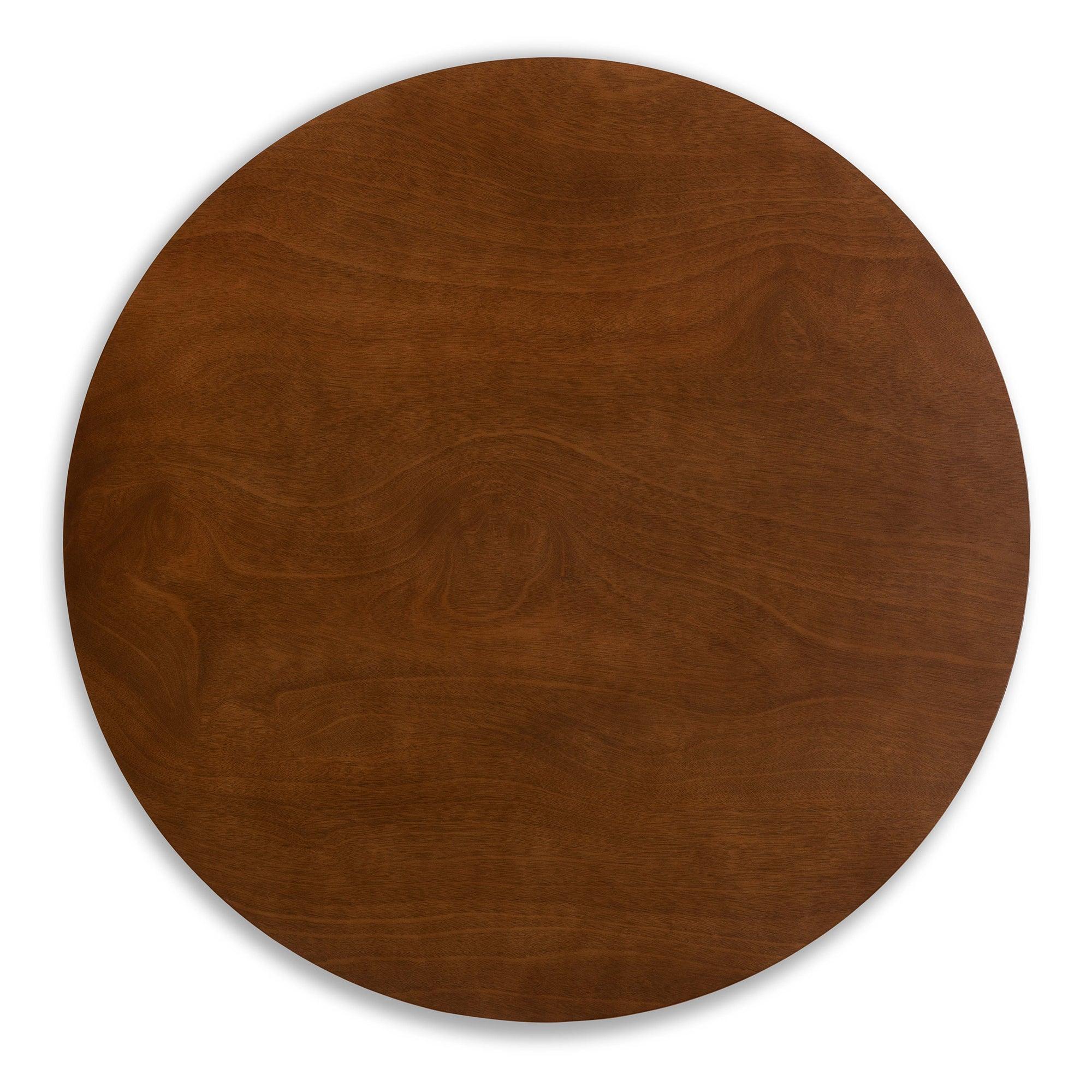 Eiko Mid-Century Modern Transitional Light Fabric Upholstered and Finished Wood 5-Piece Dining Set