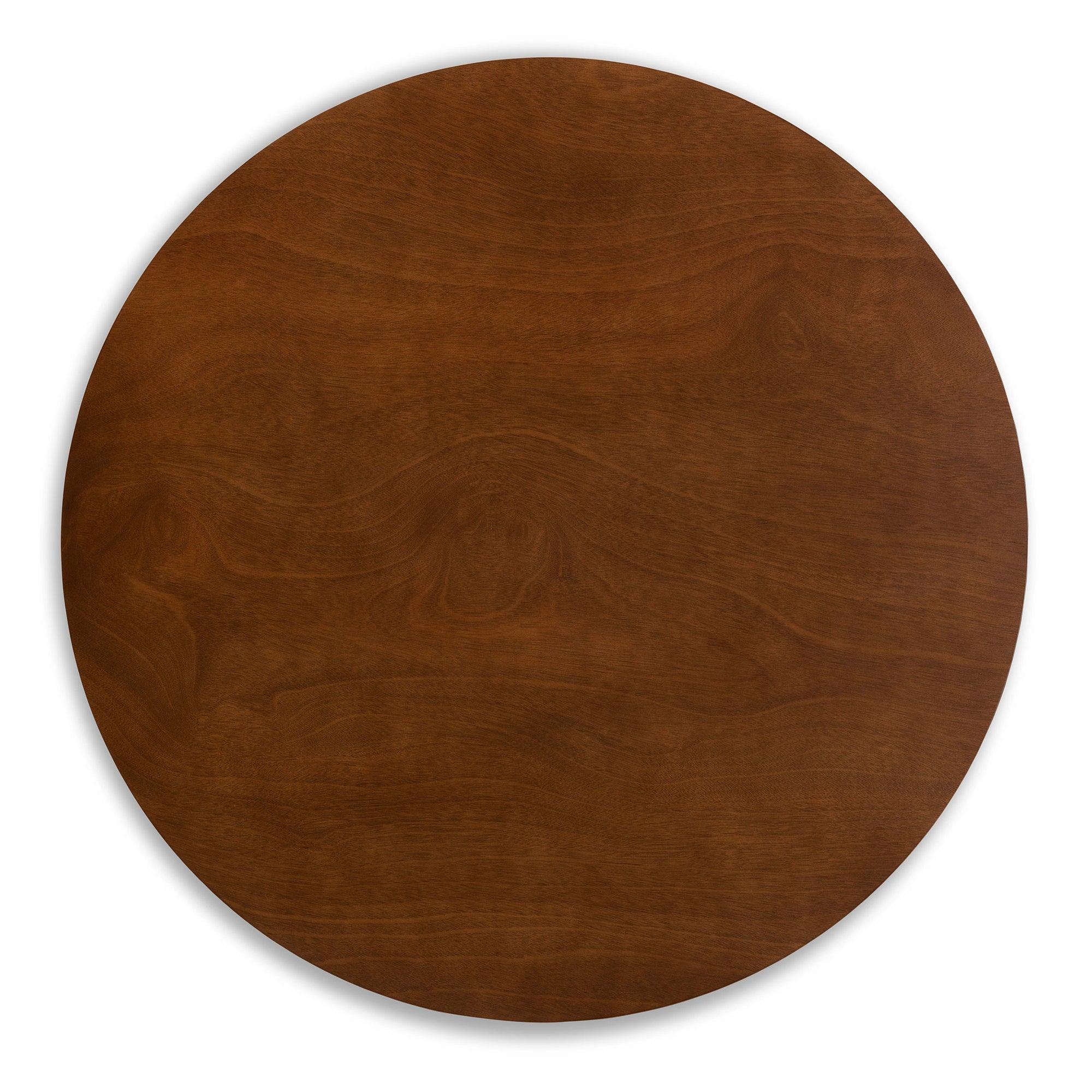 Eiko Mid-Century Modern Transitional Light Fabric Upholstered and Finished Wood 5-Piece Dining Set