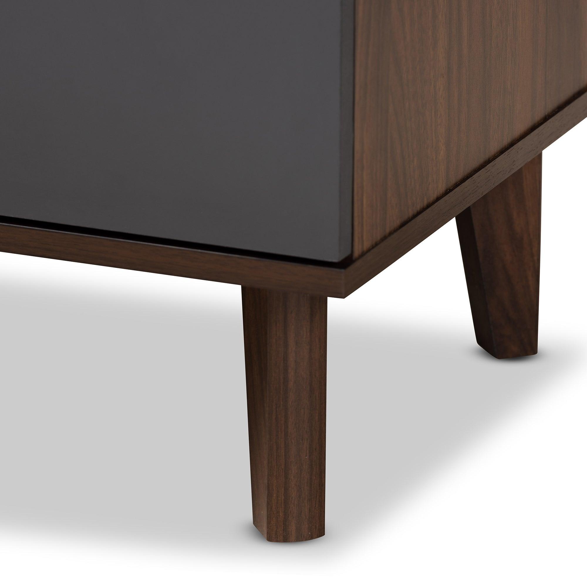 Moina Mid-Century Modern Two-Tone and Finished Wood TV Stand