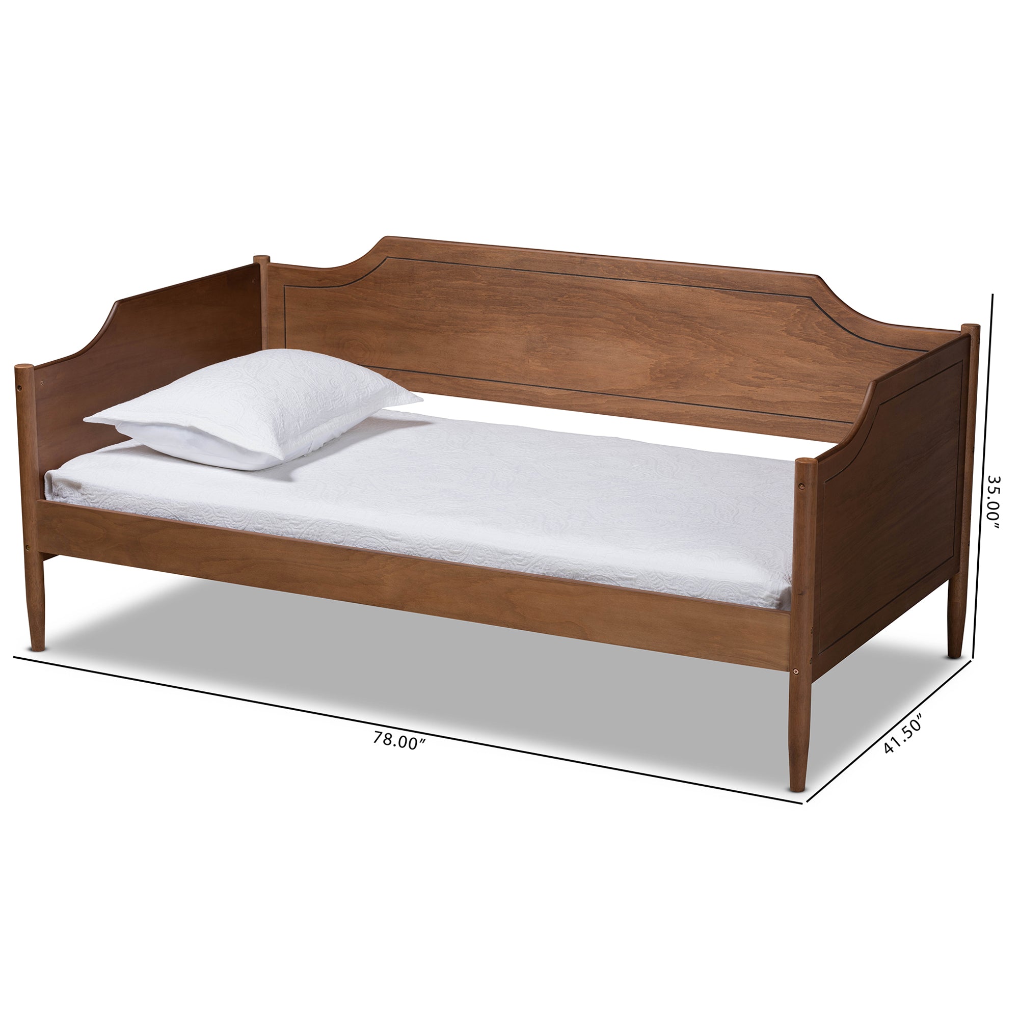 Alya Classic Traditional Farmhouse Finished Wood Daybed