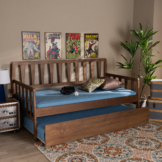 Midori Modern and Contemporary Transitional Finished Wood Daybed