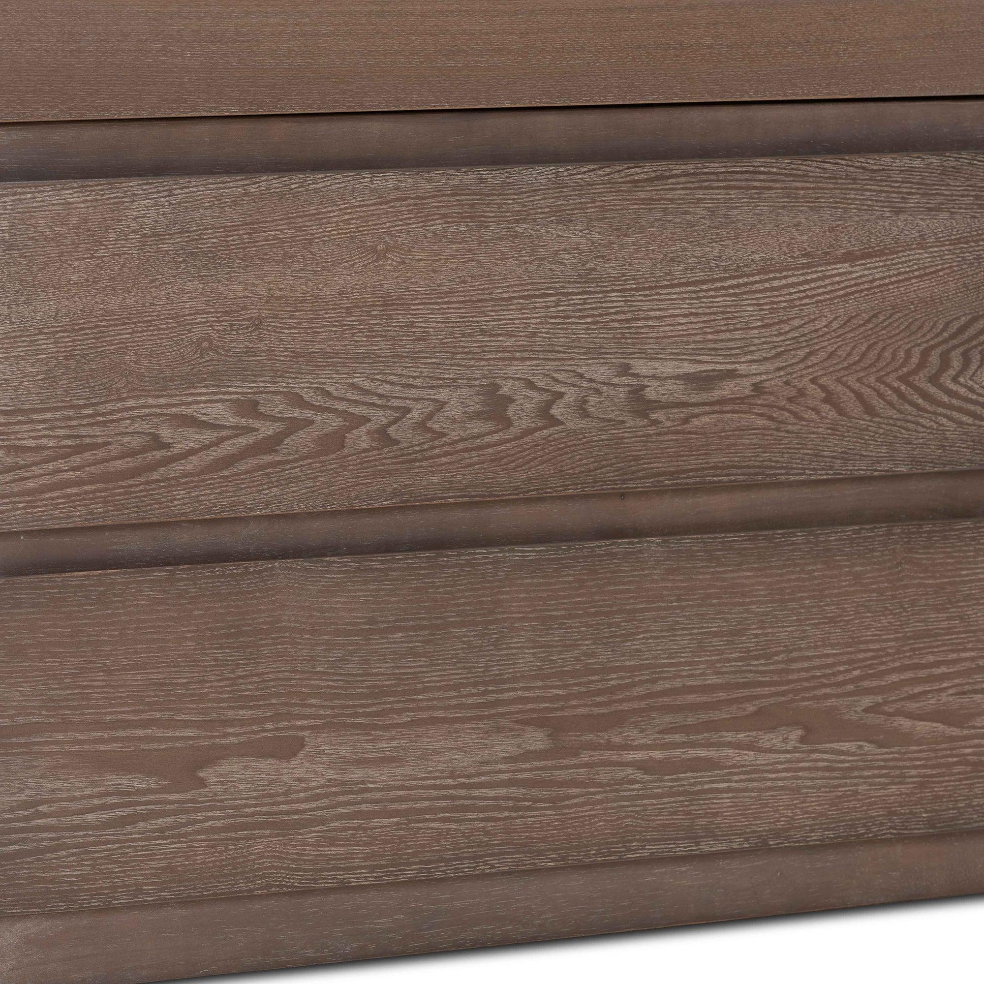 Levon Modern and Contemporary Antique Finished Wood 4-Drawer Storage Bed