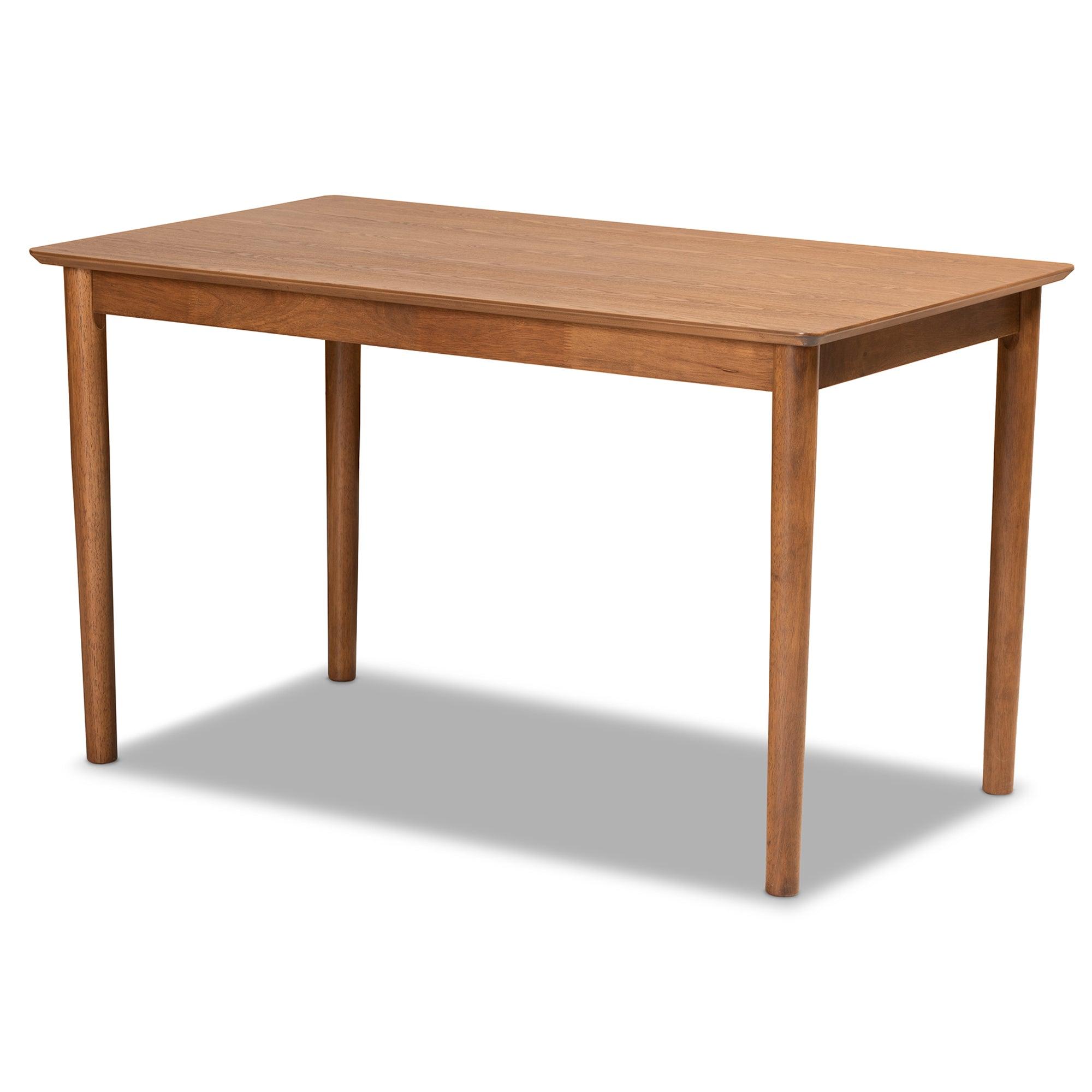 Arvid Mid-Century Modern Faux Leather Upholstered and Finished Wood 5-Piece Dining Nook Set