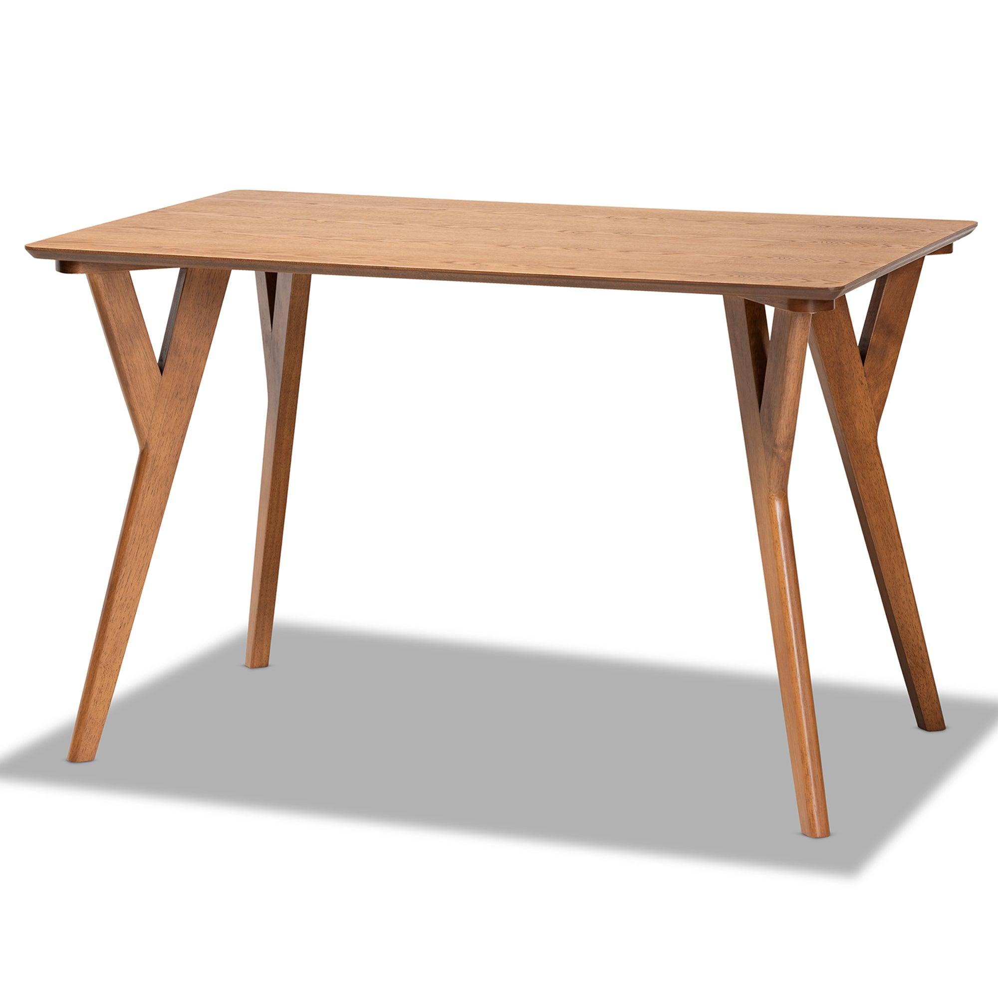 Odessa Mid-Century Modern Fabric Upholstered and Finished Wood 5-Piece Dining Nook Set