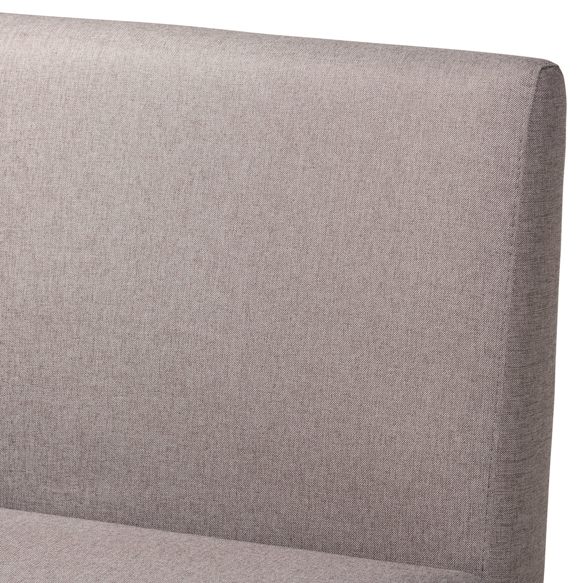 Odessa Mid-Century Modern Fabric Upholstered and Finished Wood 5-Piece Dining Nook Set