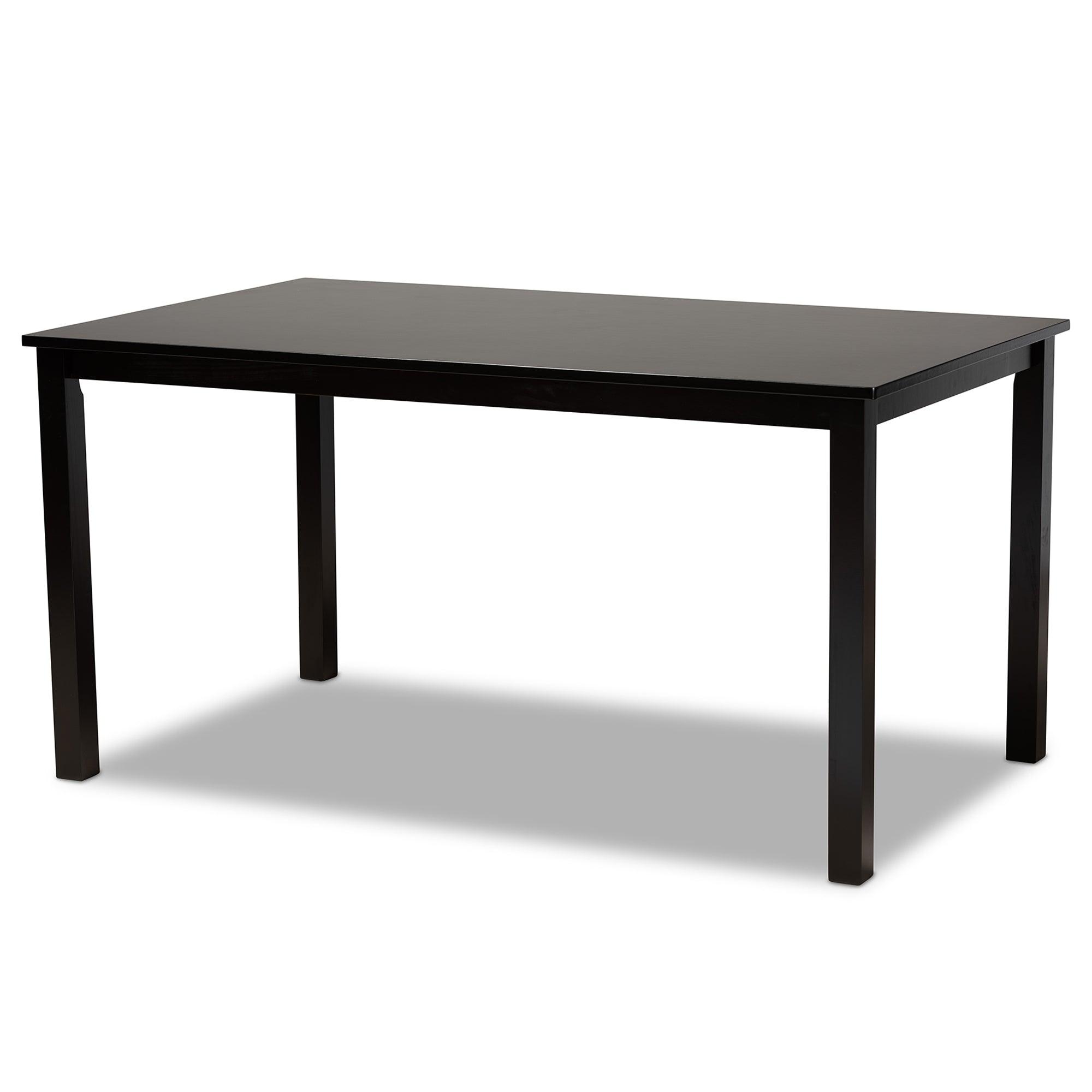 Dallas Modern and Contemporary Fabric Upholstered and Finished Wood 7-Piece Dining Set