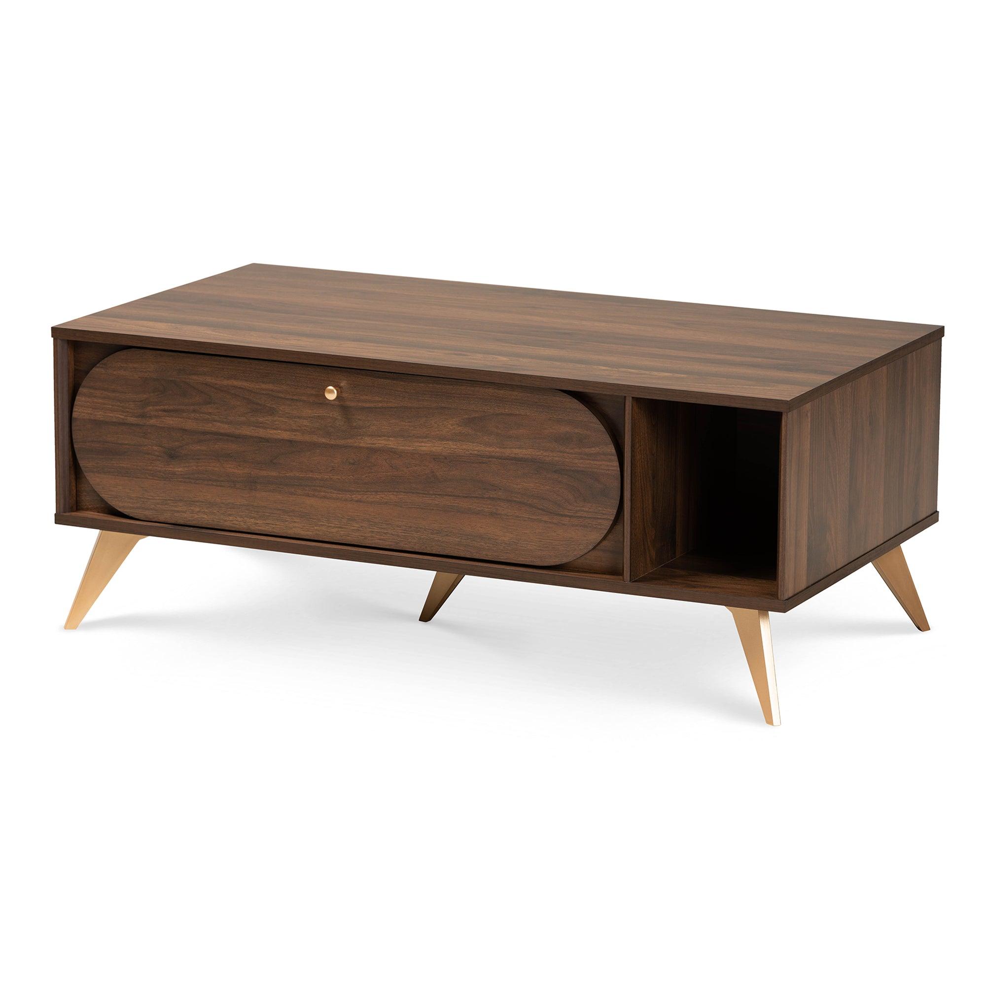 Edel Mid-Century Modern and Finished Wood Coffee Table