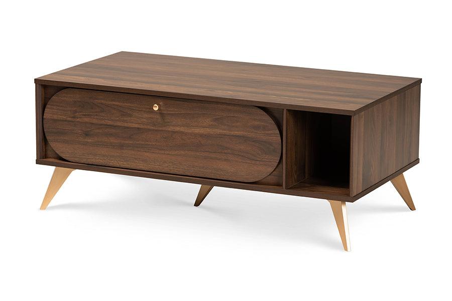 Edel Mid-Century Modern and Finished Wood Coffee Table