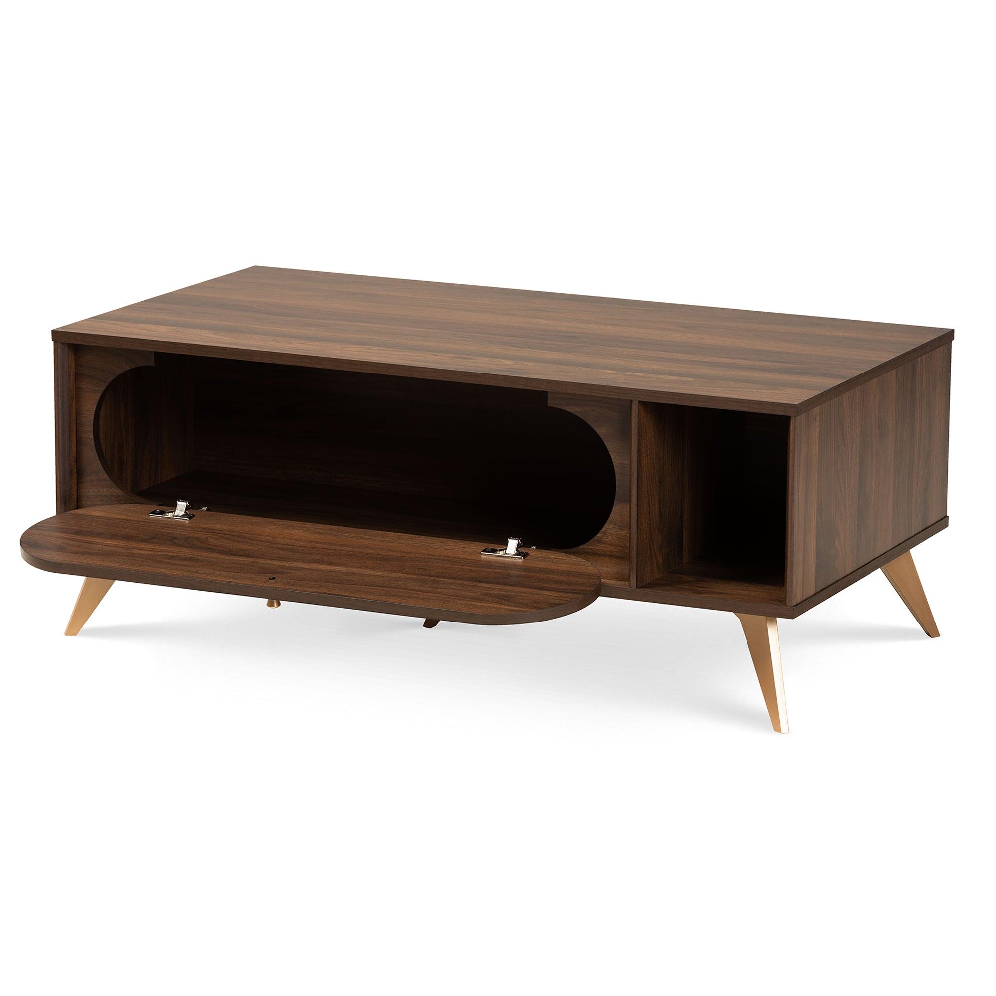 Edel Mid-Century Modern and Finished Wood Coffee Table