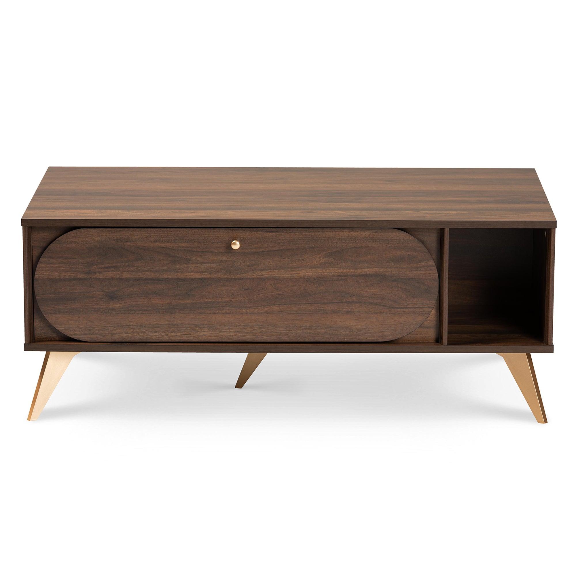 Edel Mid-Century Modern and Finished Wood Coffee Table