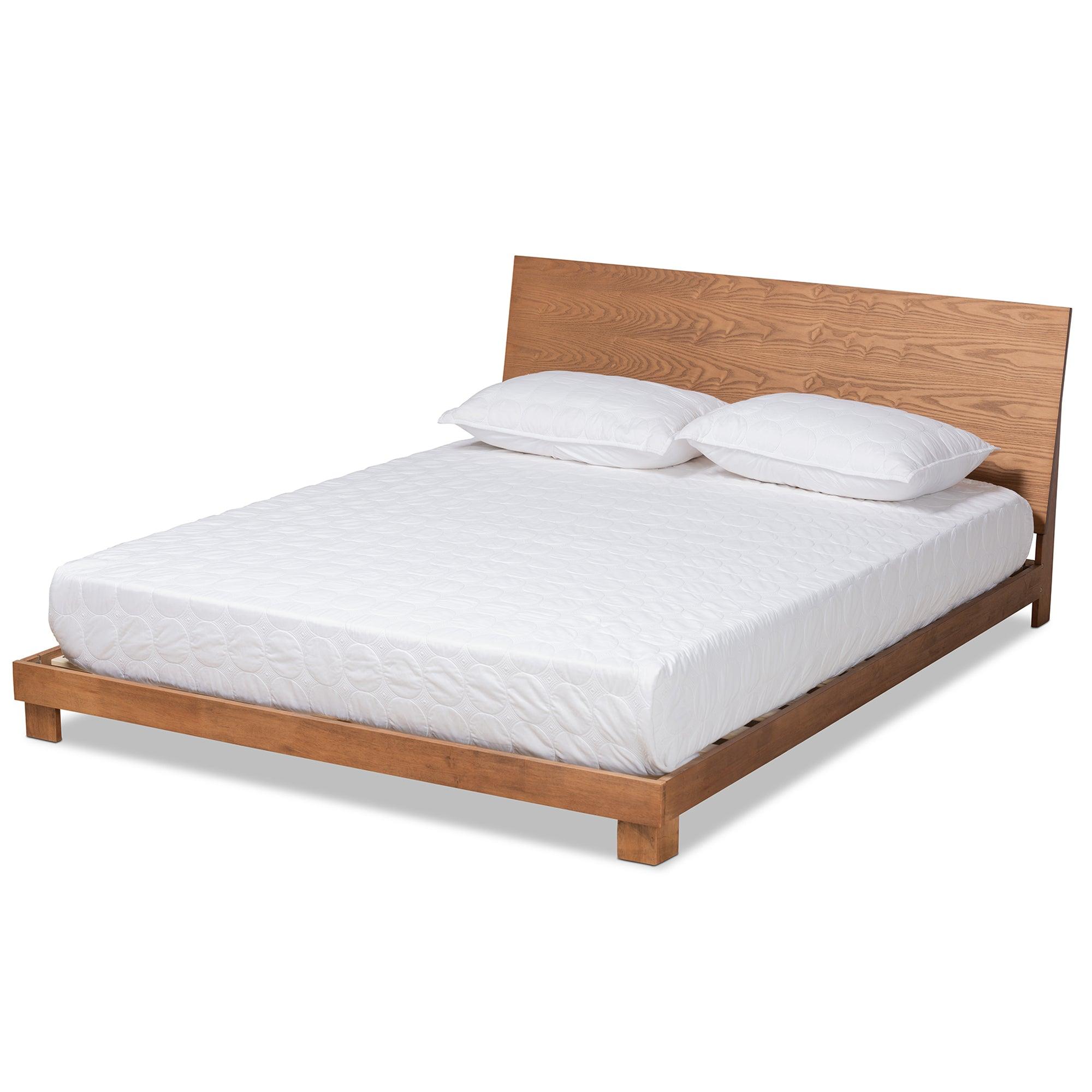 Haines Modern and Contemporary Finished Wood Platform Bed