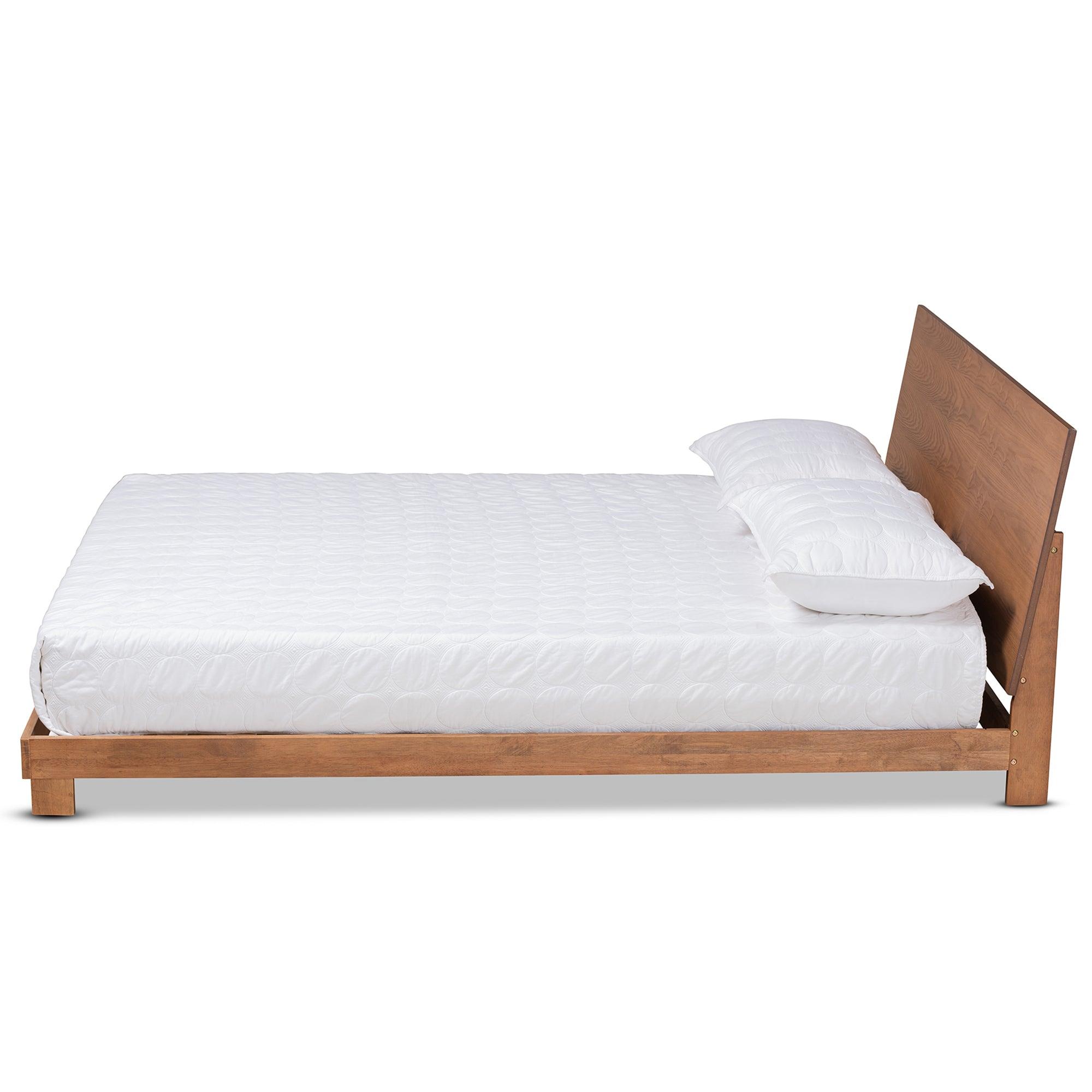 Haines Modern and Contemporary Finished Wood Platform Bed