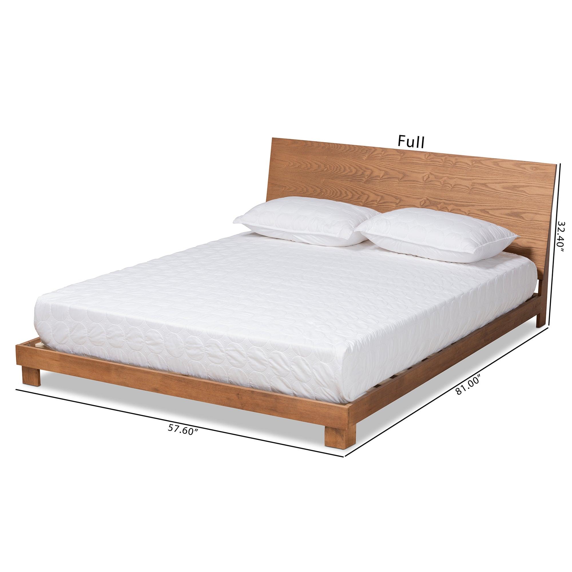 Haines Modern and Contemporary Finished Wood Platform Bed