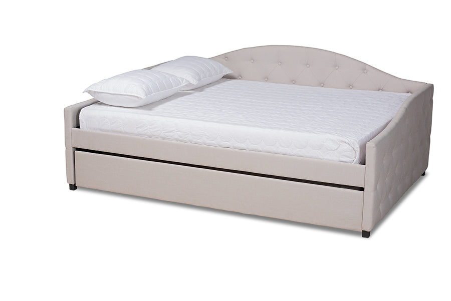 Becker Modern and Contemporary Transitional Fabric Upholstered Daybed