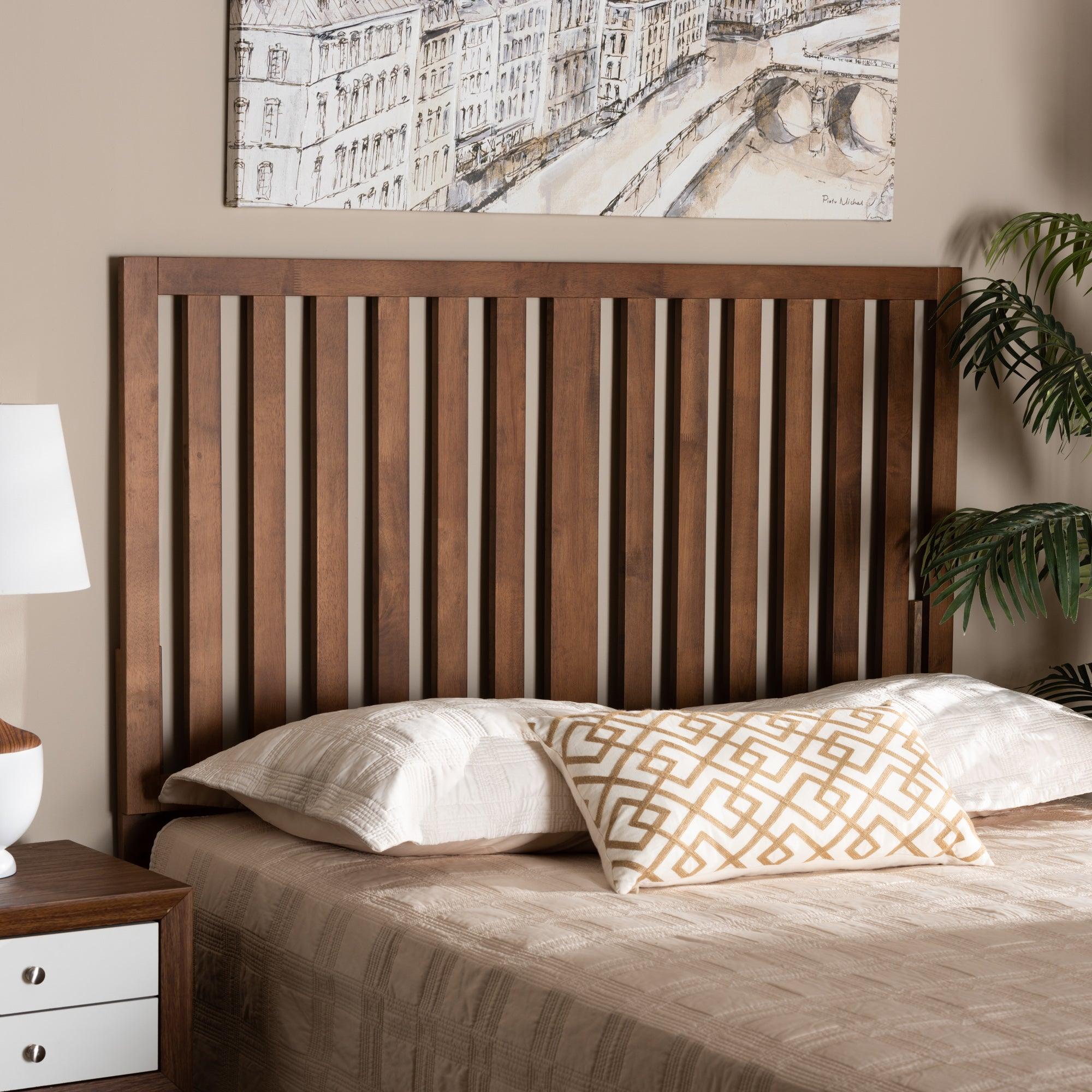 Oren Modern and Transitional Ash Finished Wood Headboard