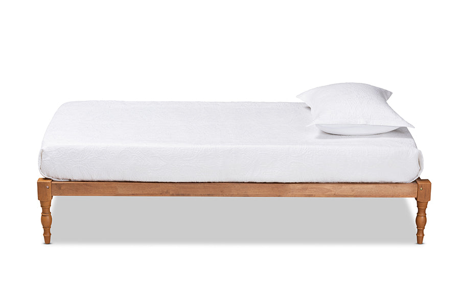 Iseline Modern and Contemporary Finished Wood Platform Bed