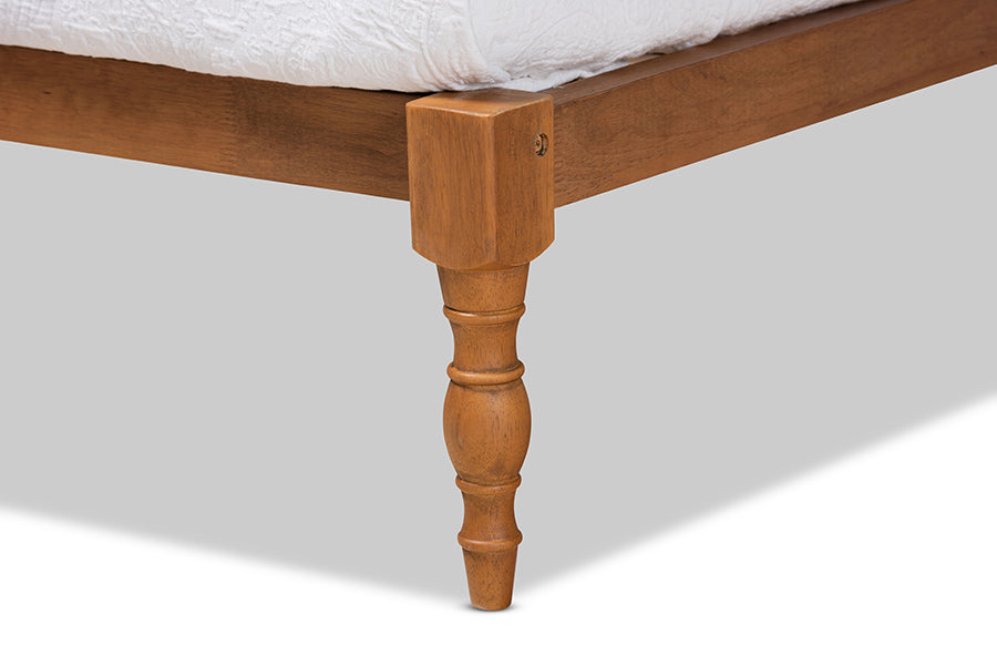 Iseline Modern and Contemporary Finished Wood Platform Bed