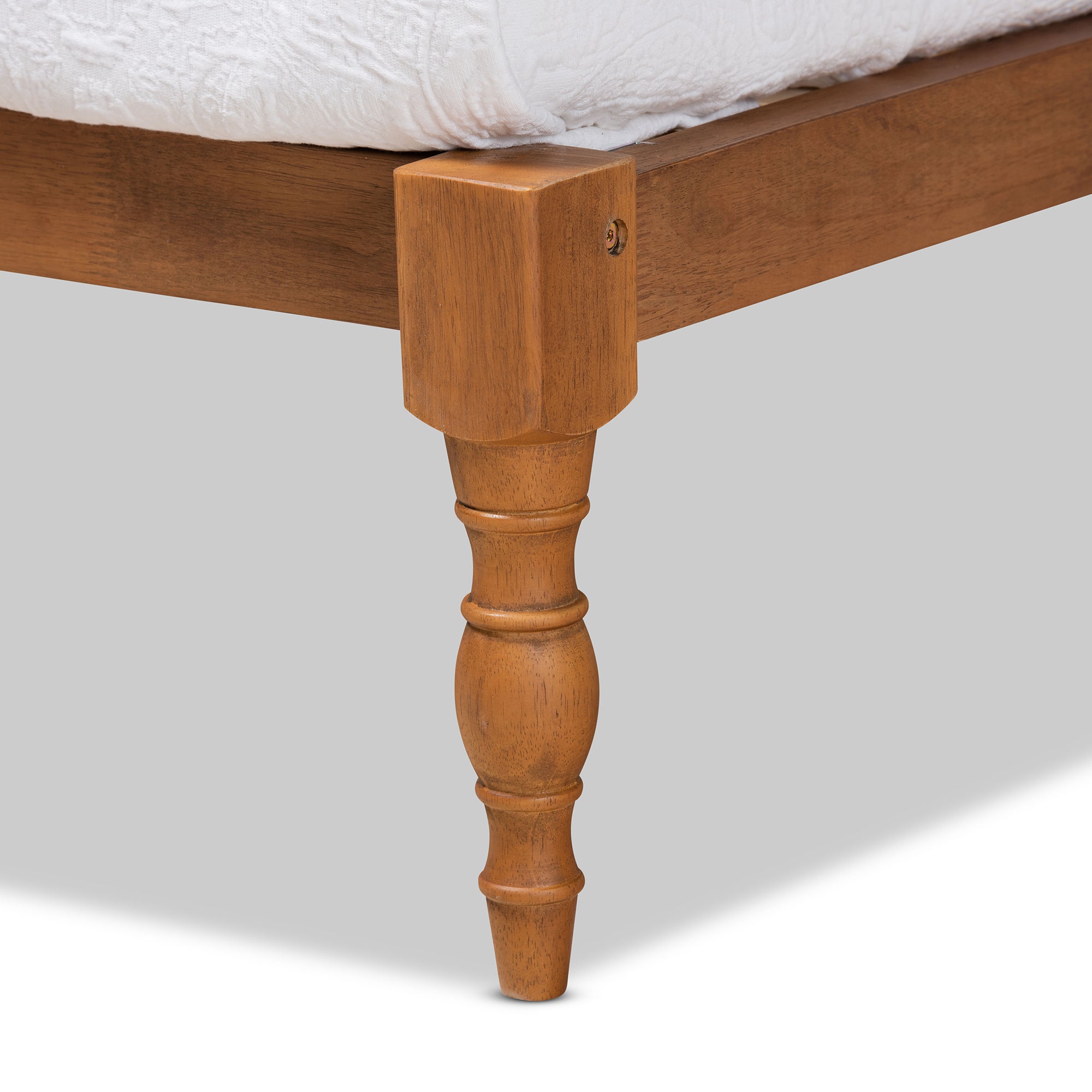 Iseline Modern and Contemporary Finished Wood Platform Bed
