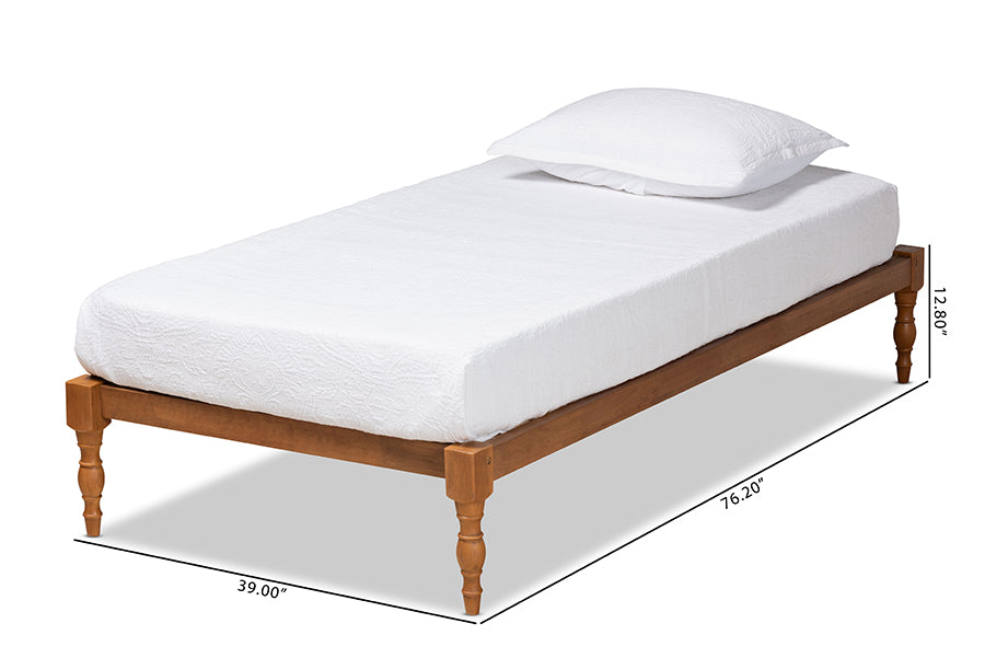 Iseline Modern and Contemporary Finished Wood Platform Bed