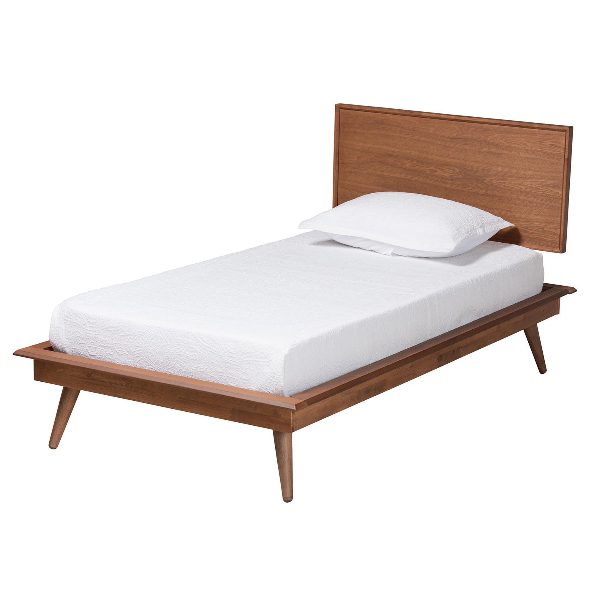 Melora Mid-Century Modern Finished Wood and Rattan 5-Piece Bedroom Set