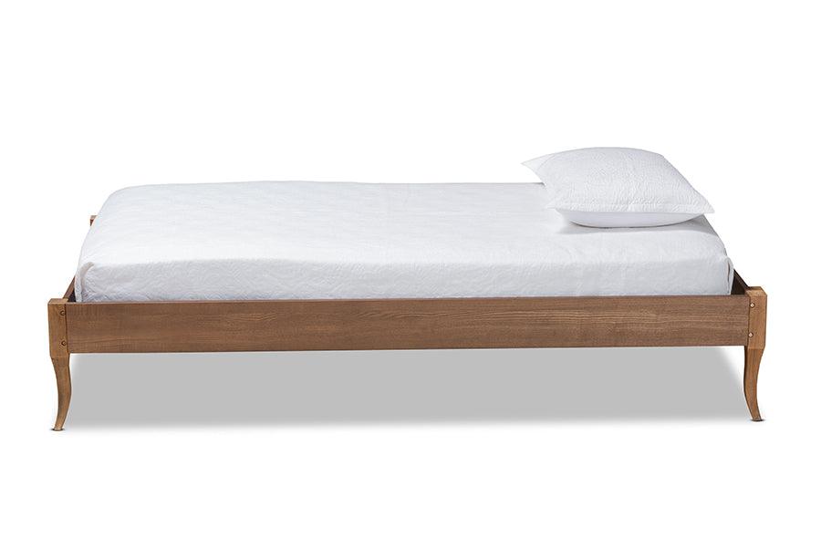 Marieke Vintage French Inspired Ash Finished Wood Platform Bed Frame