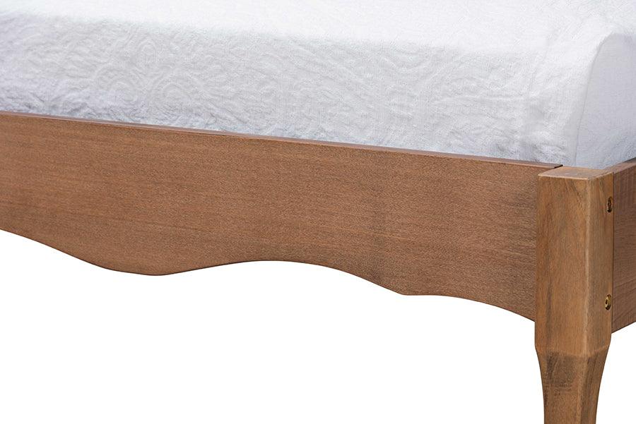 Marieke Vintage French Inspired Ash Finished Wood Platform Bed Frame