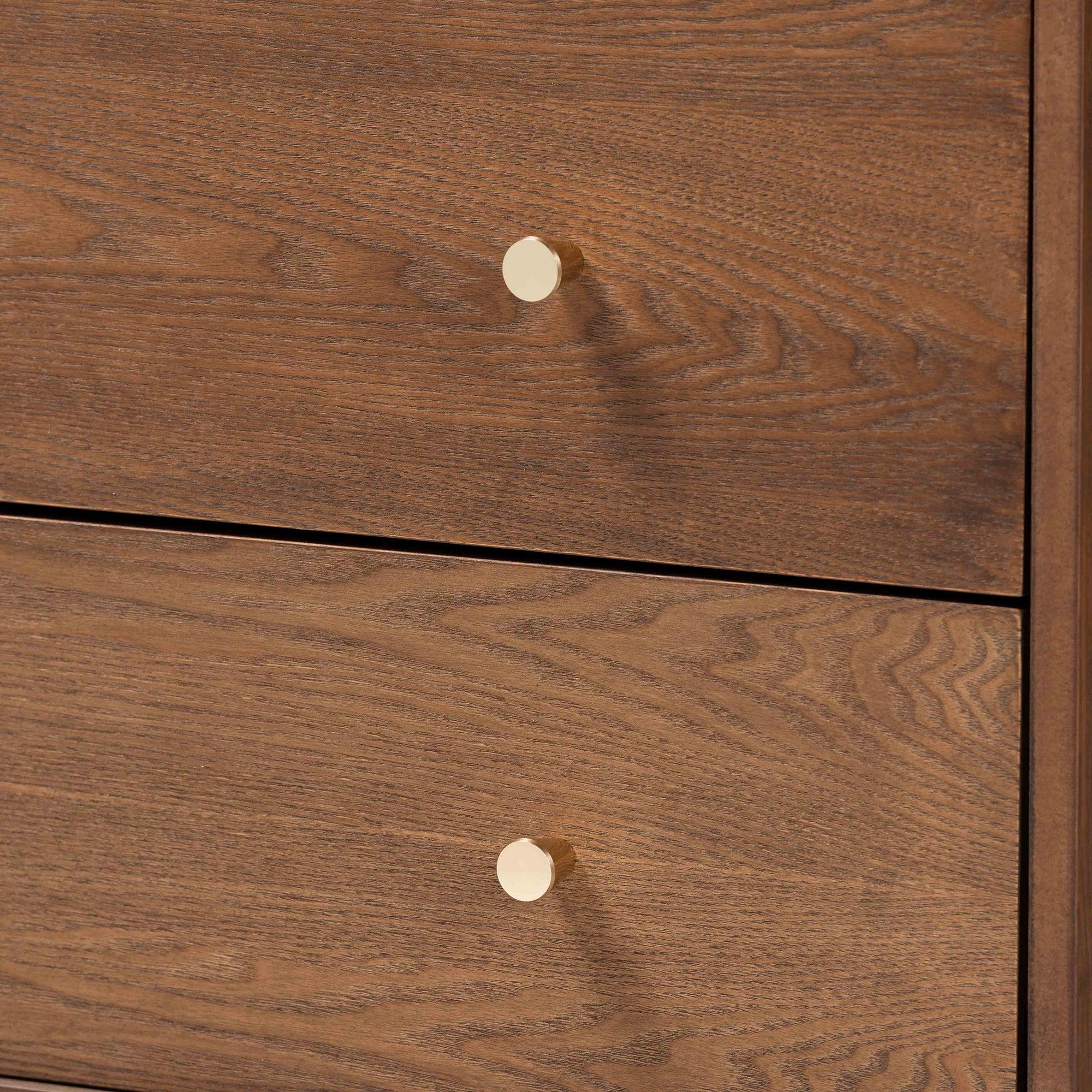 Landis Mid-Century Modern Ash Finished Wood 4-Drawer Chest