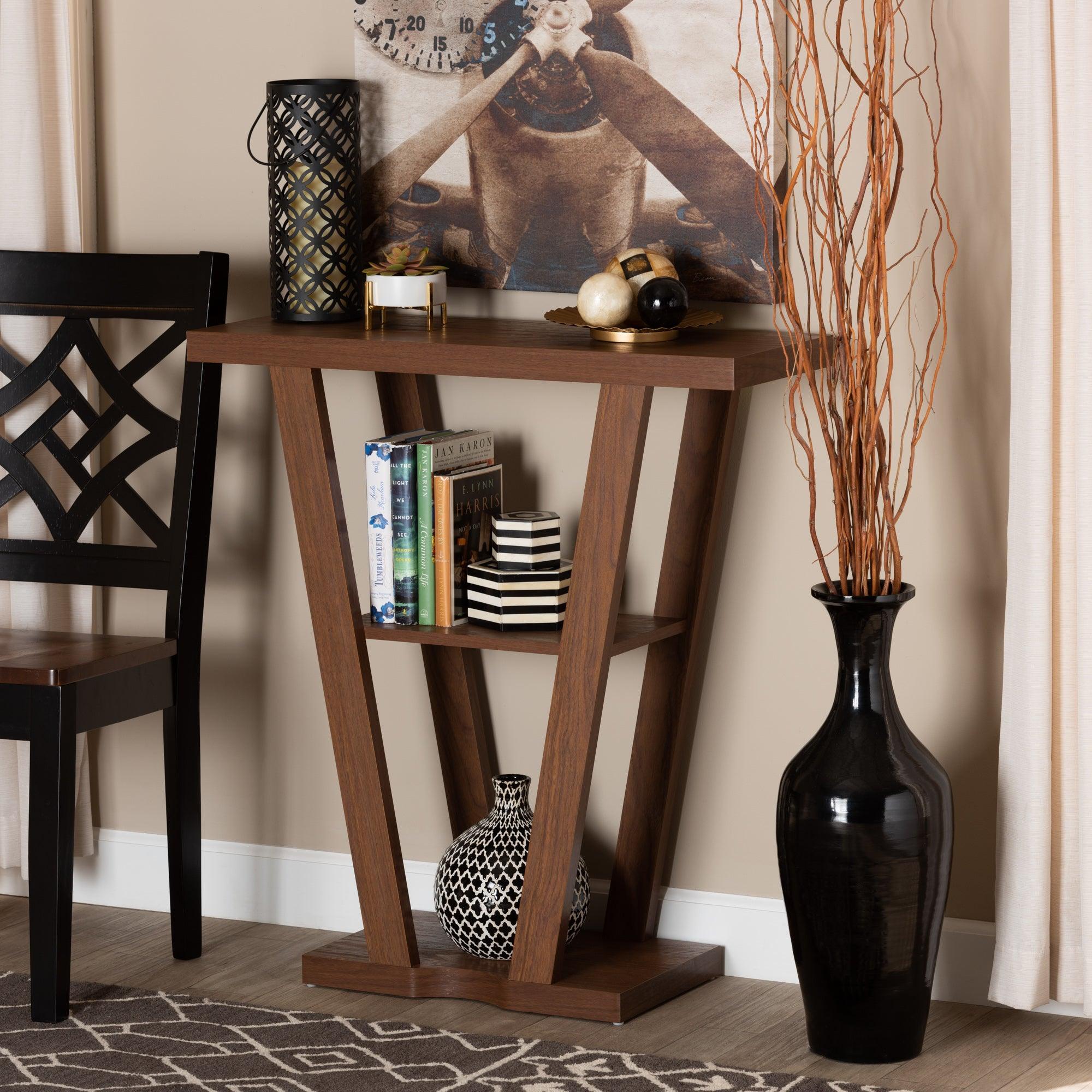 Boone Modern and Contemporary Finished Wood Console Table
