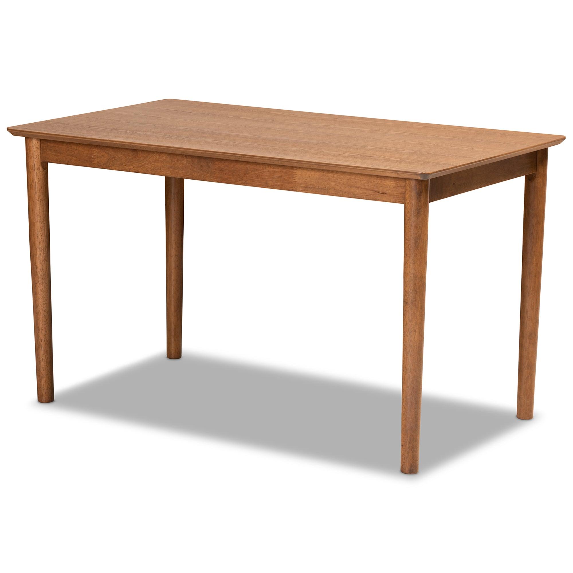 Sanford Mid-Century Modern Fabric Upholstered and Finished Wood 3-Piece Dining Nook Set