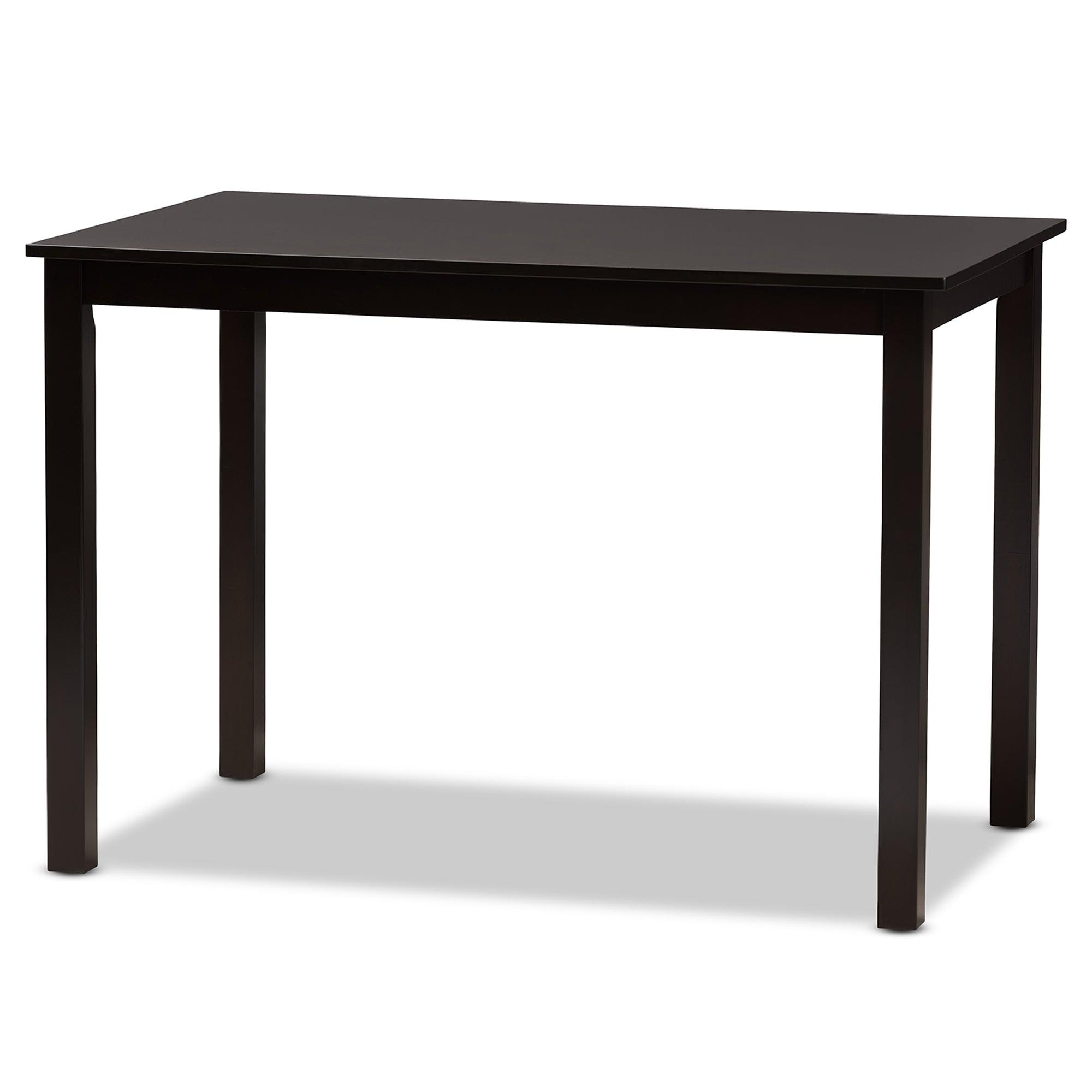 Ramiro Modern and Contemporary Sand Fabric Upholstered and Finished Wood 5-Piece Dining Set