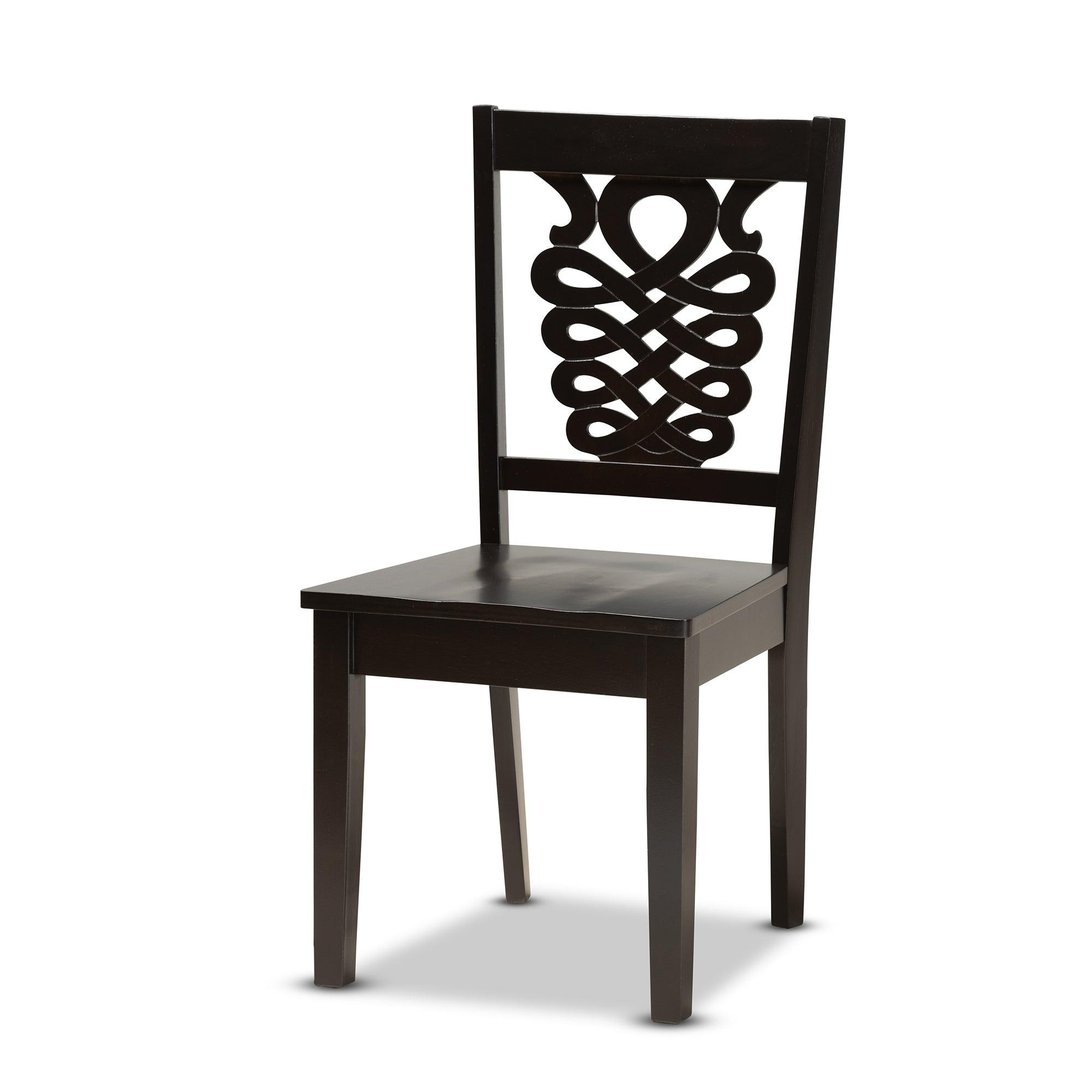 Luisa Modern and Contemporary Transitional Finished Wood 5-Piece Dining Set