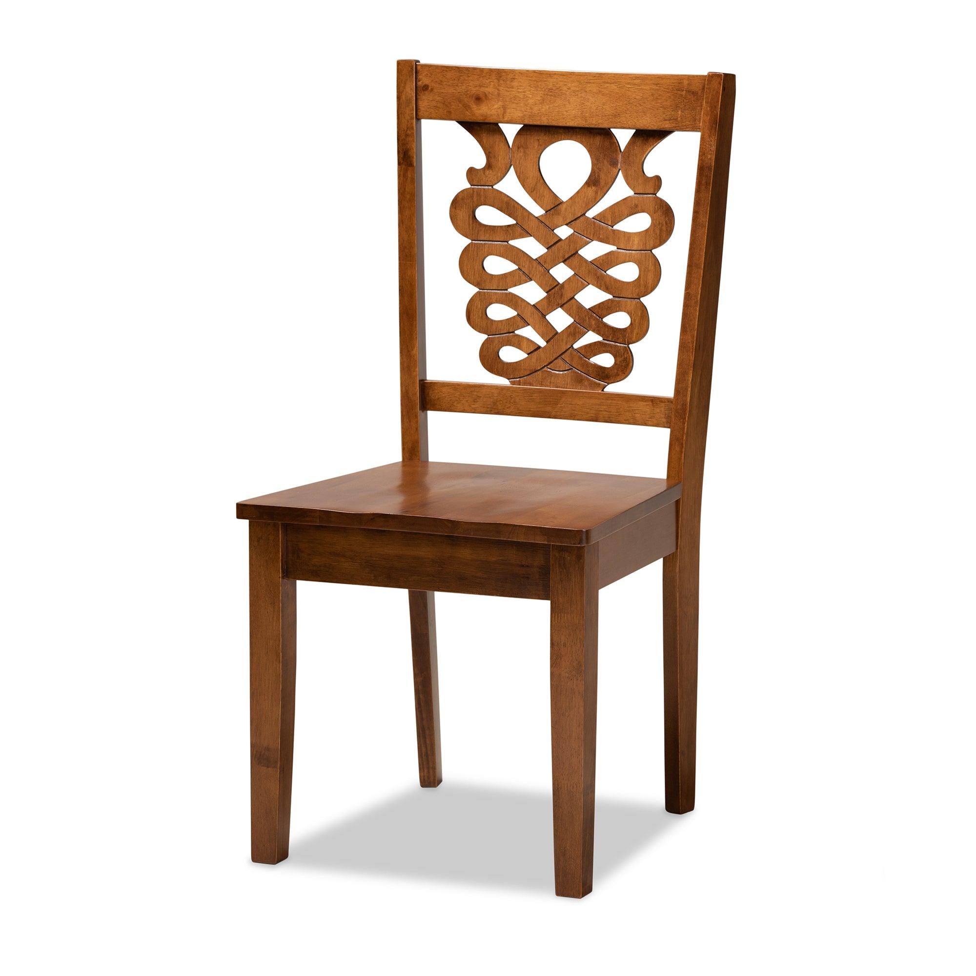 Luisa Modern and Contemporary Transitional Finished Wood 5-Piece Dining Set