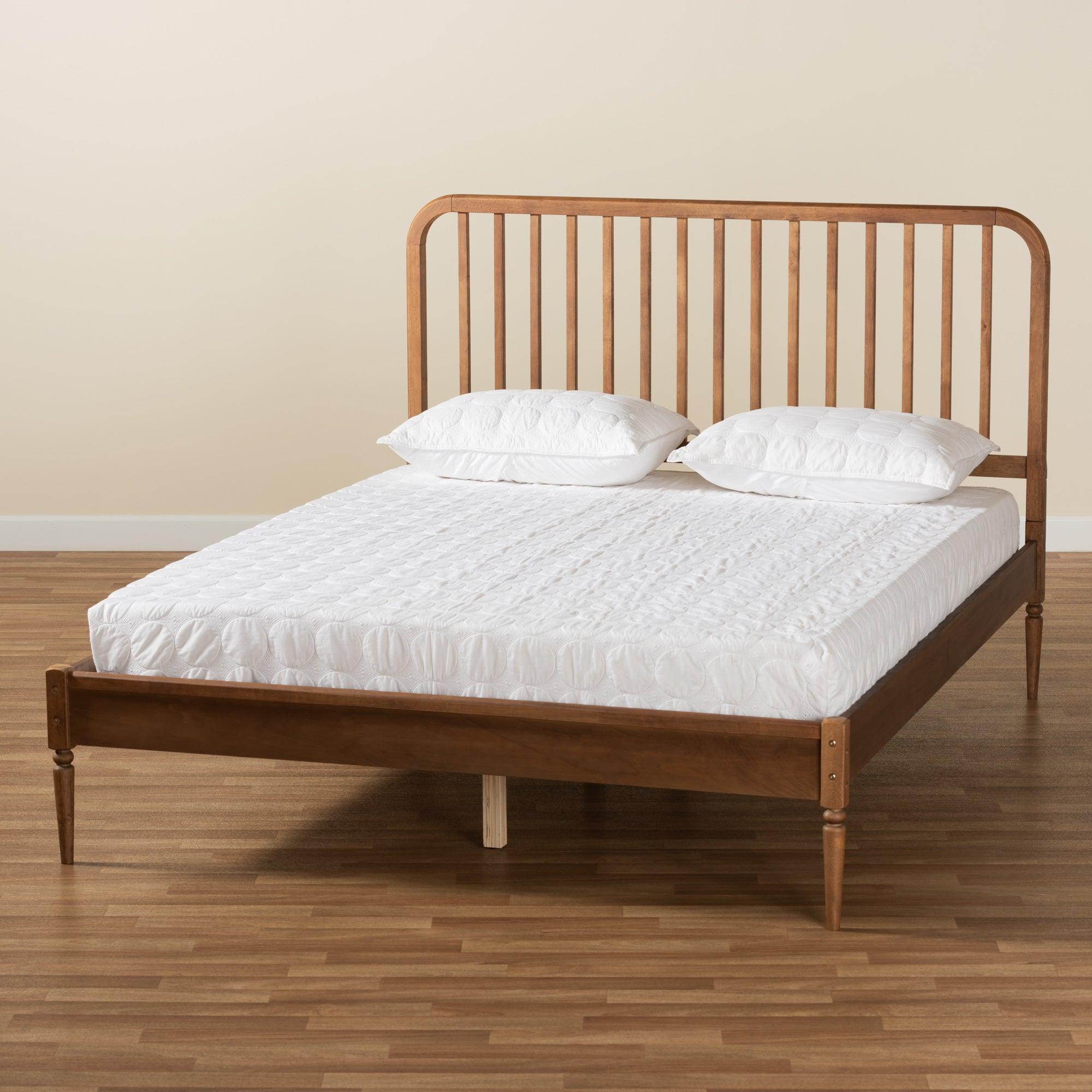 Neilan Modern and Contemporary Finished Wood Platform Bed