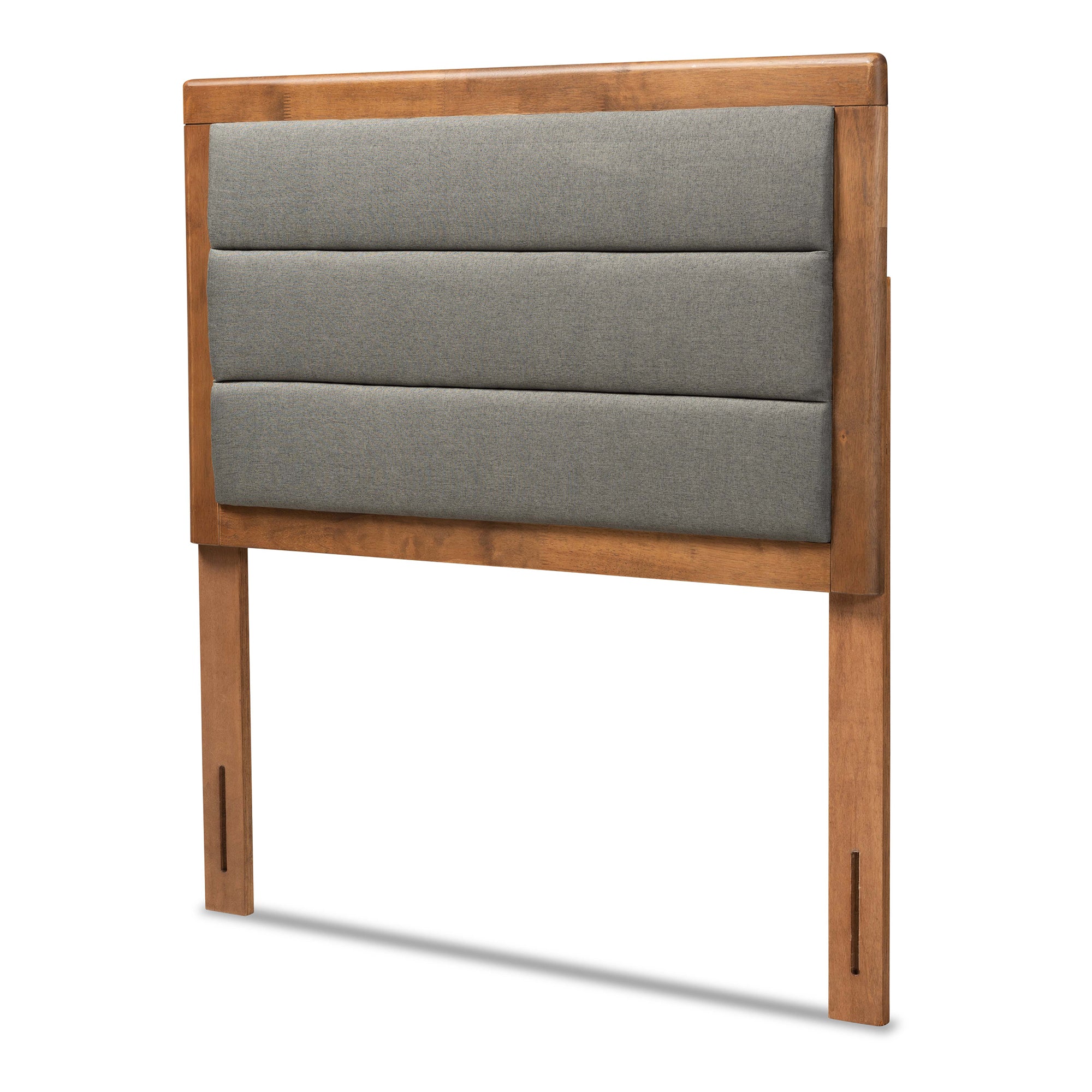 Dexter Modern and Contemporary Fabric Upholstered and Finished Wood Headboard