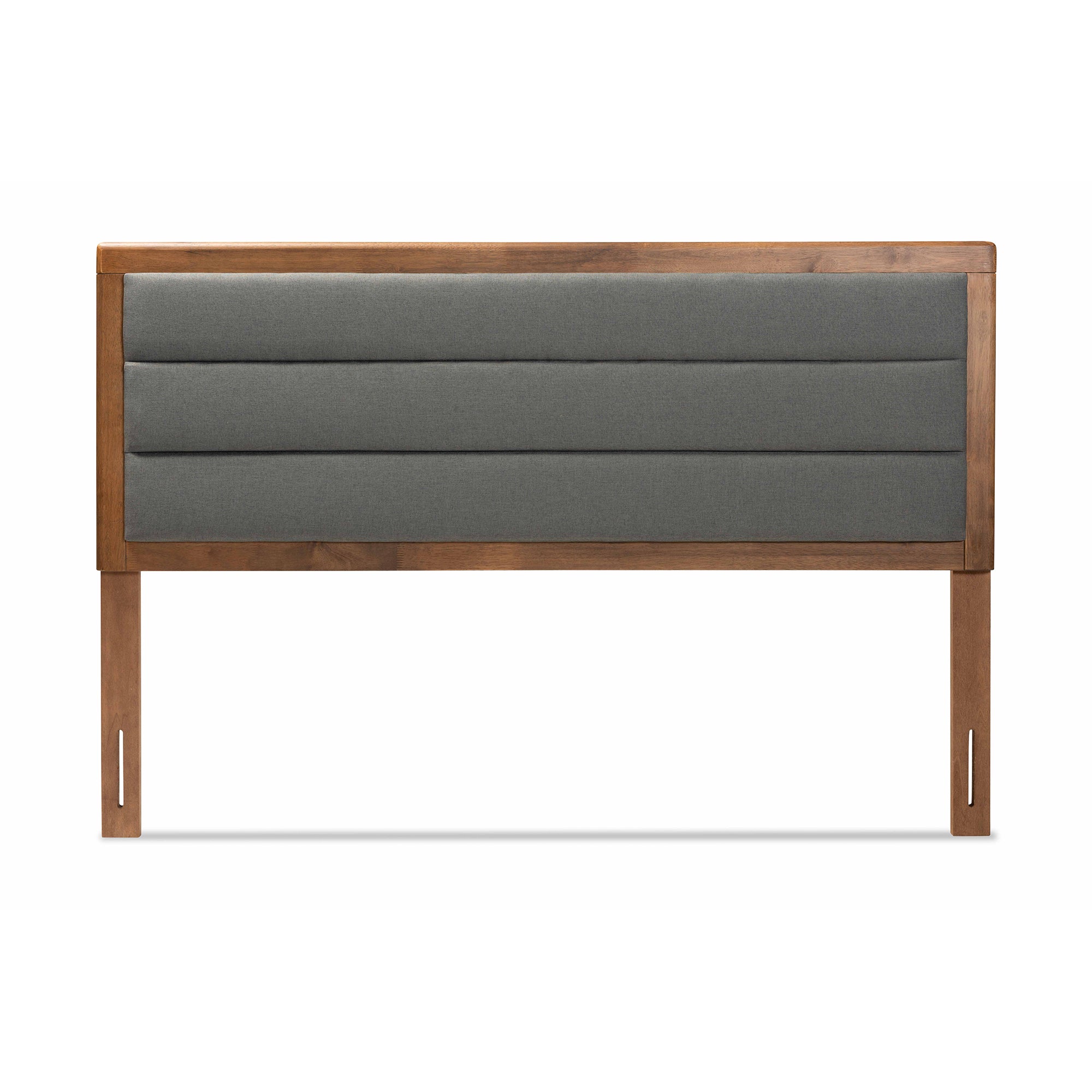 Dexter Modern and Contemporary Fabric Upholstered and Finished Wood Headboard