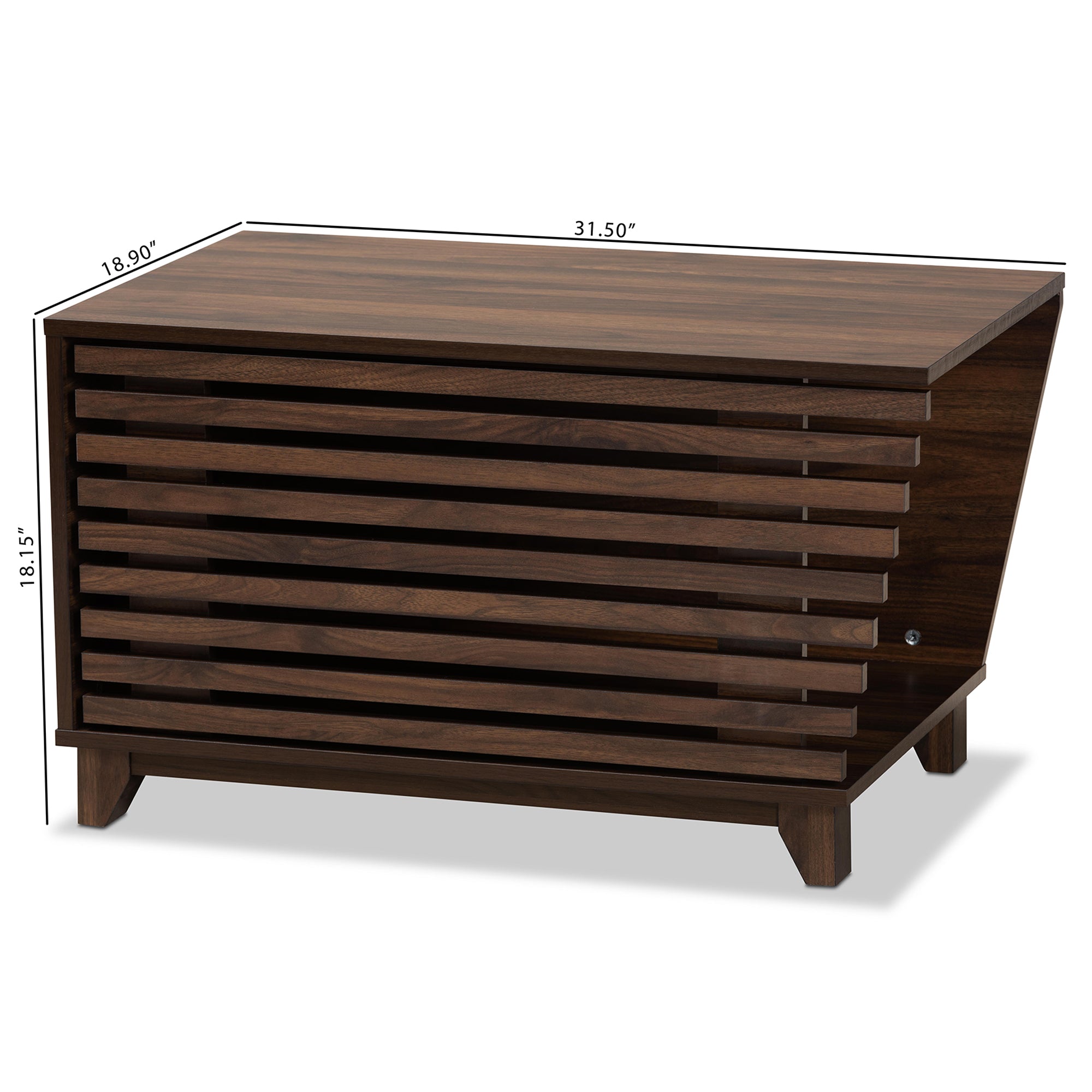 Eckhart Modern and Contemporary Finished Wood Cat Litter Box Cover House