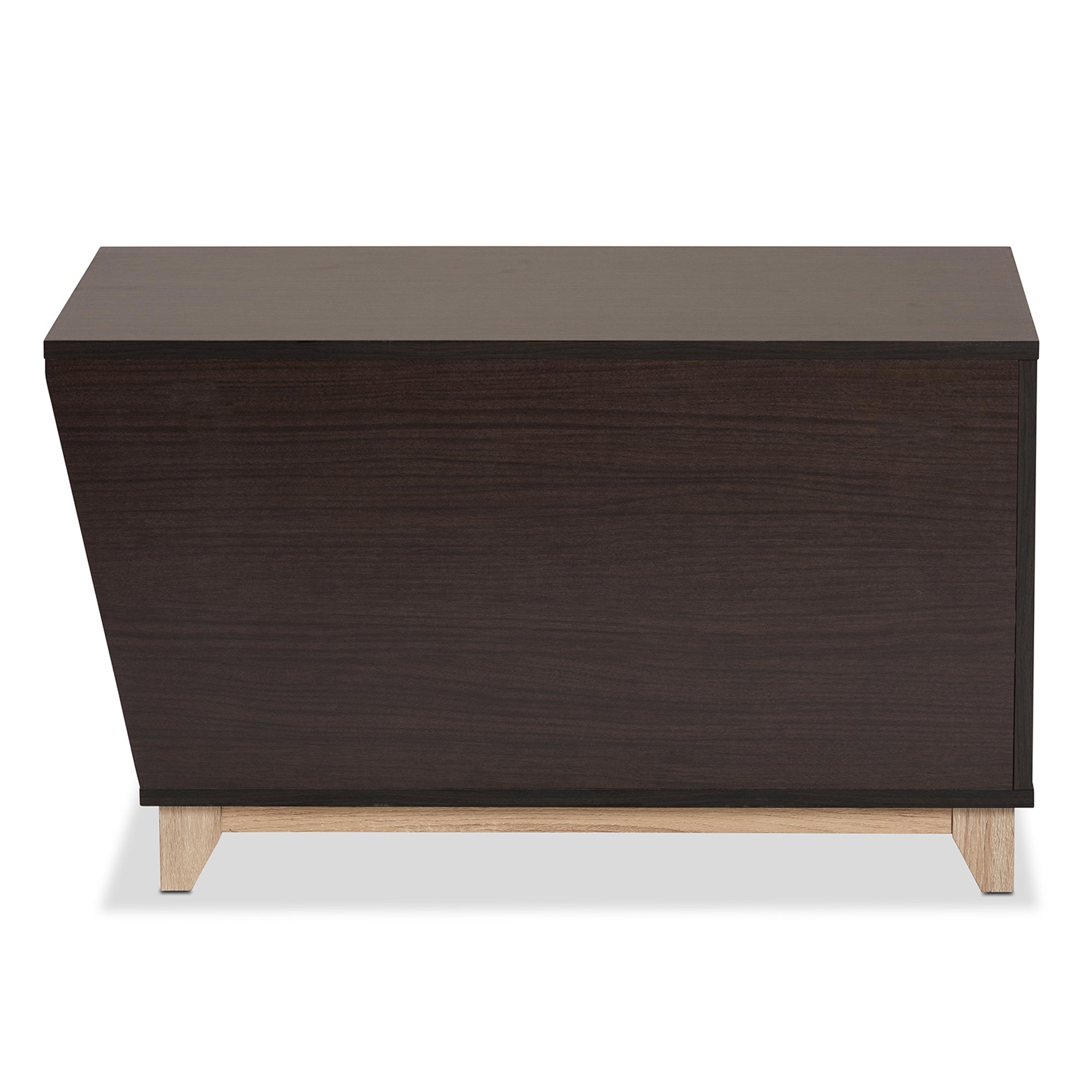 Eckhart Modern and Contemporary Two-Tone and Finished Wood Cat Litter Box Cover House