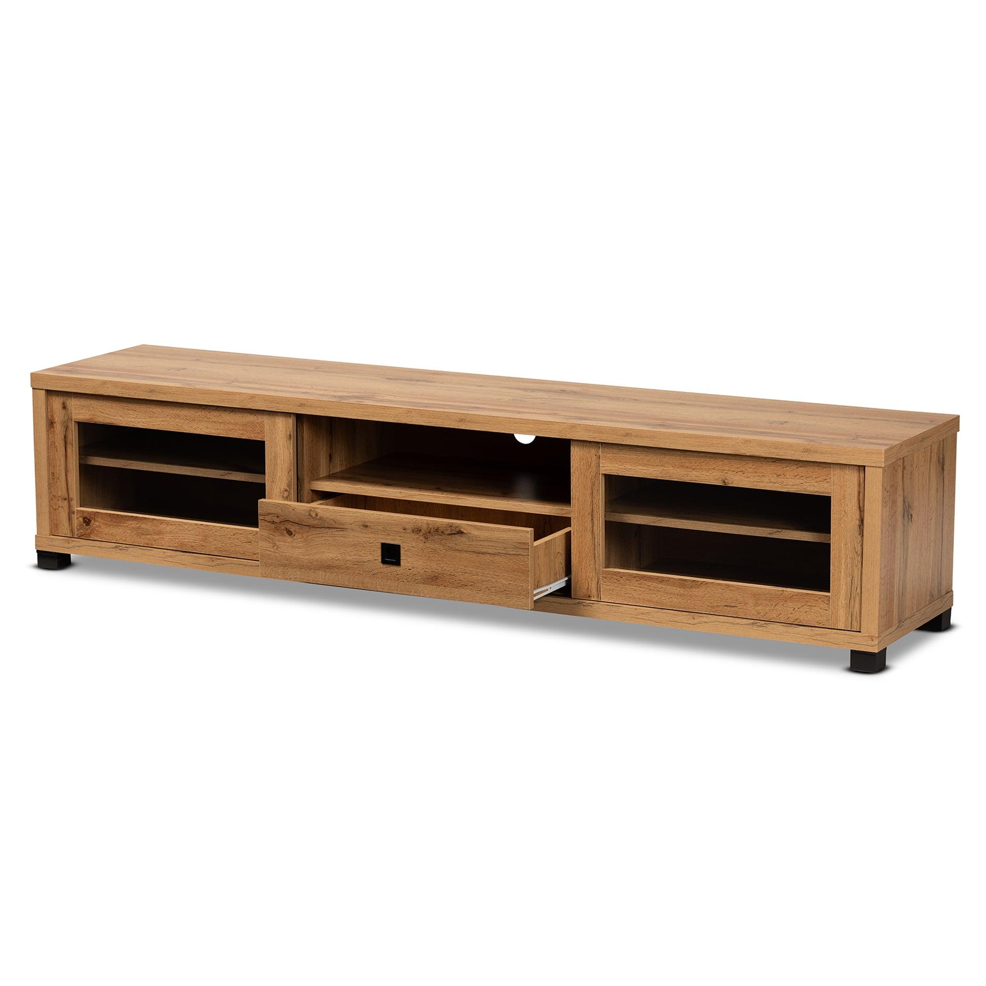 Beasley Modern and Contemporary Finished Wood 1-Drawer TV Stand